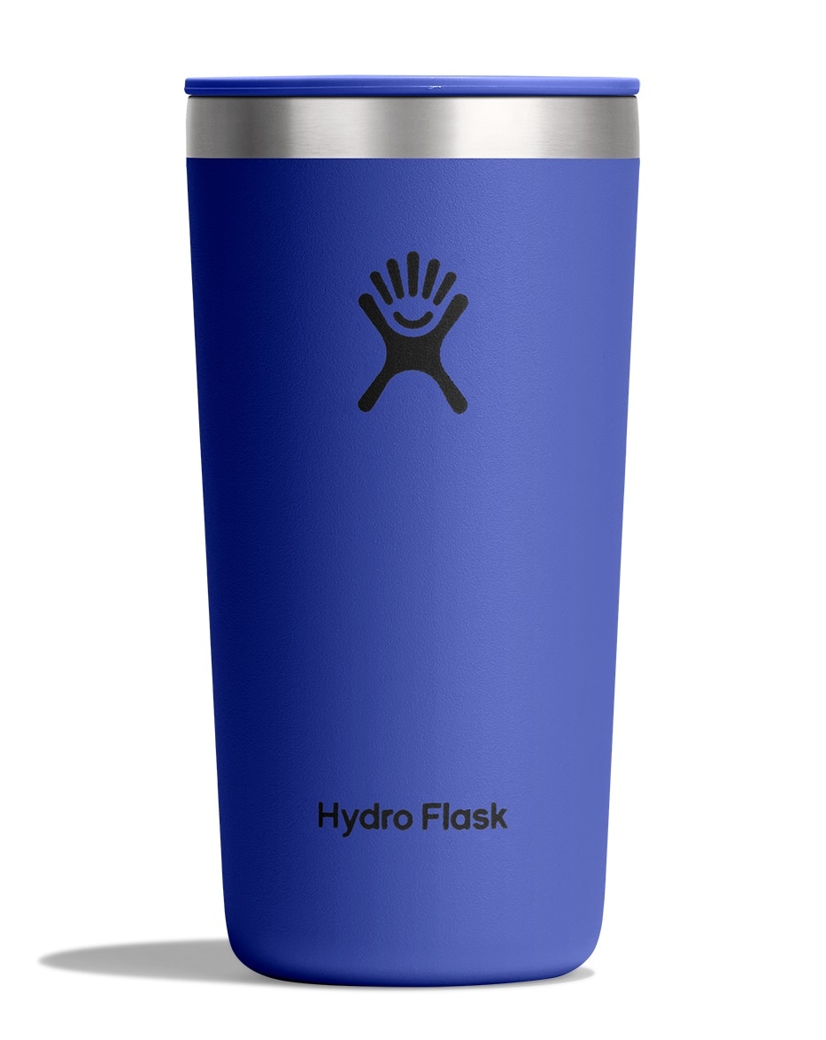 Hydro Flask Thermobecher "12 OZ All Around Tumbler Press-In Lid, 355 ml" Kompatibel mit Trinkhalmdeckel und verschließbaren Eindrückdeckel