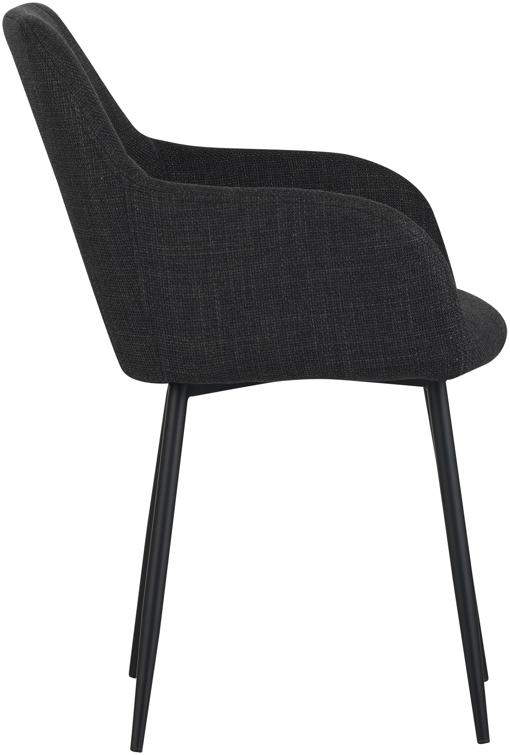 HELA Essgruppe »MOSEL«, (3 tlg.), Tisch 90x75 cm, Platte rund, gesinterter Stein, Armlehnenstuhl