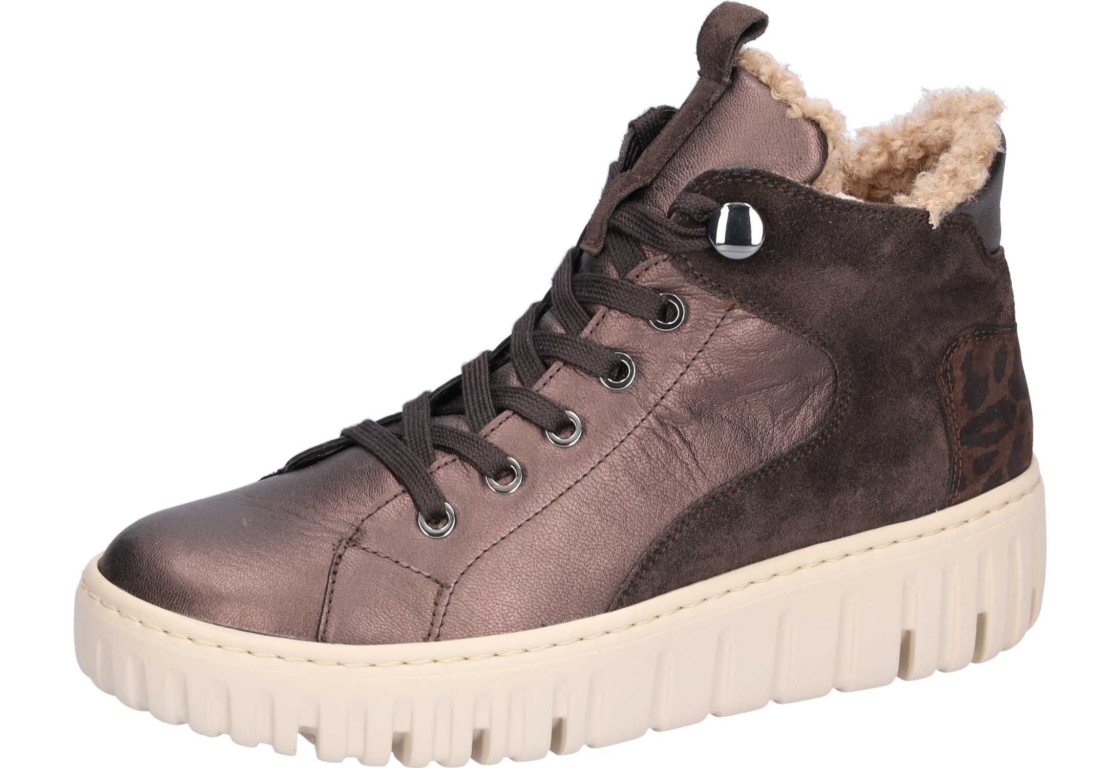 Waldläufer Stiefelette "H-Livia", Schnürboots, Komfort-Stiefelette in Bequemweite G (= weit)