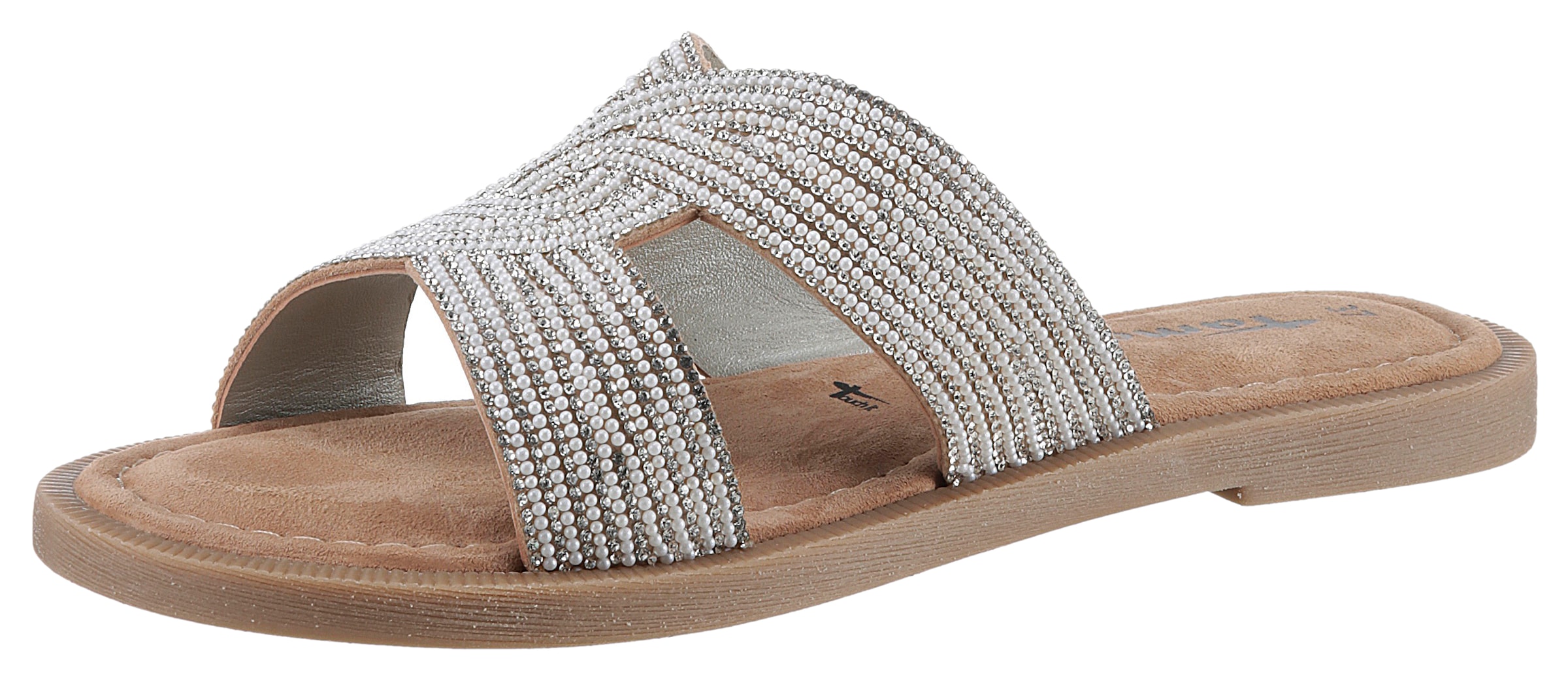 Tamaris Pantolette, Blockabsatz, Festtagsschuh, Sommerschuh in funkelnder O günstig online kaufen