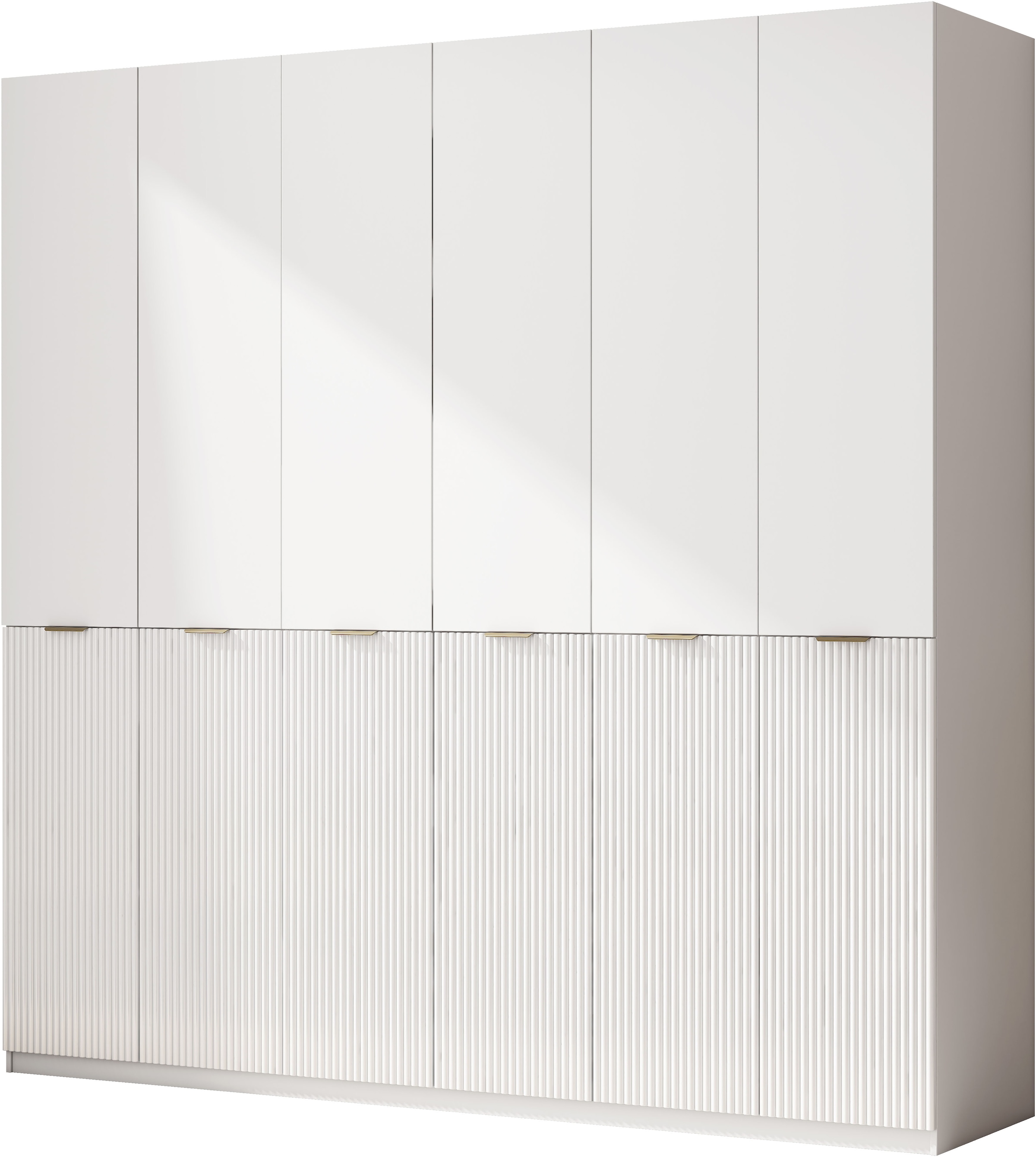OTTO home Kleiderschrank »Jorella Schlafzimmerschrank Garderobe mit Softclose Türen« eleganter Schlafzimmerschrank Rillendesign Trend Breite 241cm