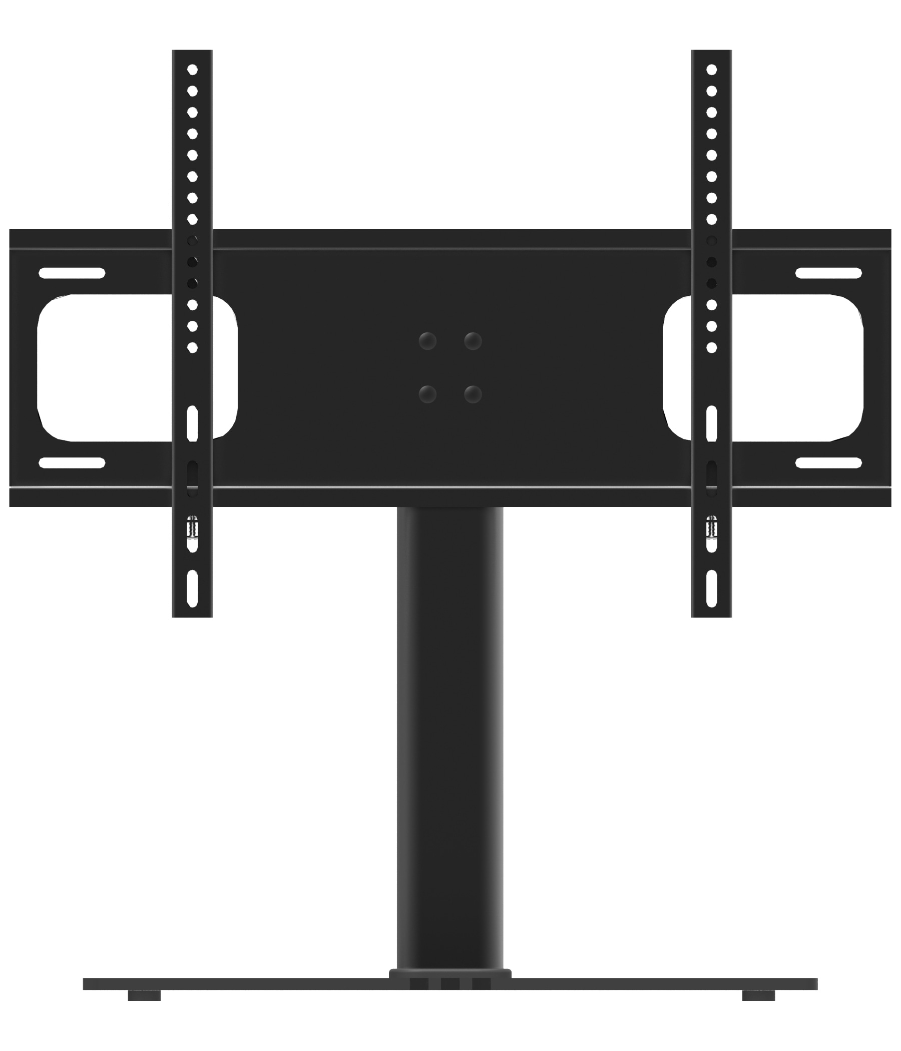 VCM TV-Rack »VCM TV Standfuß | Aufsatz Erhöhung | Alu Fernseh Ständer | ESG-Sicherheitsglas | Maße ca. H. 67 x B. 66 x T. 25 cm - B-TTS-600«, (VCM B-TTS)