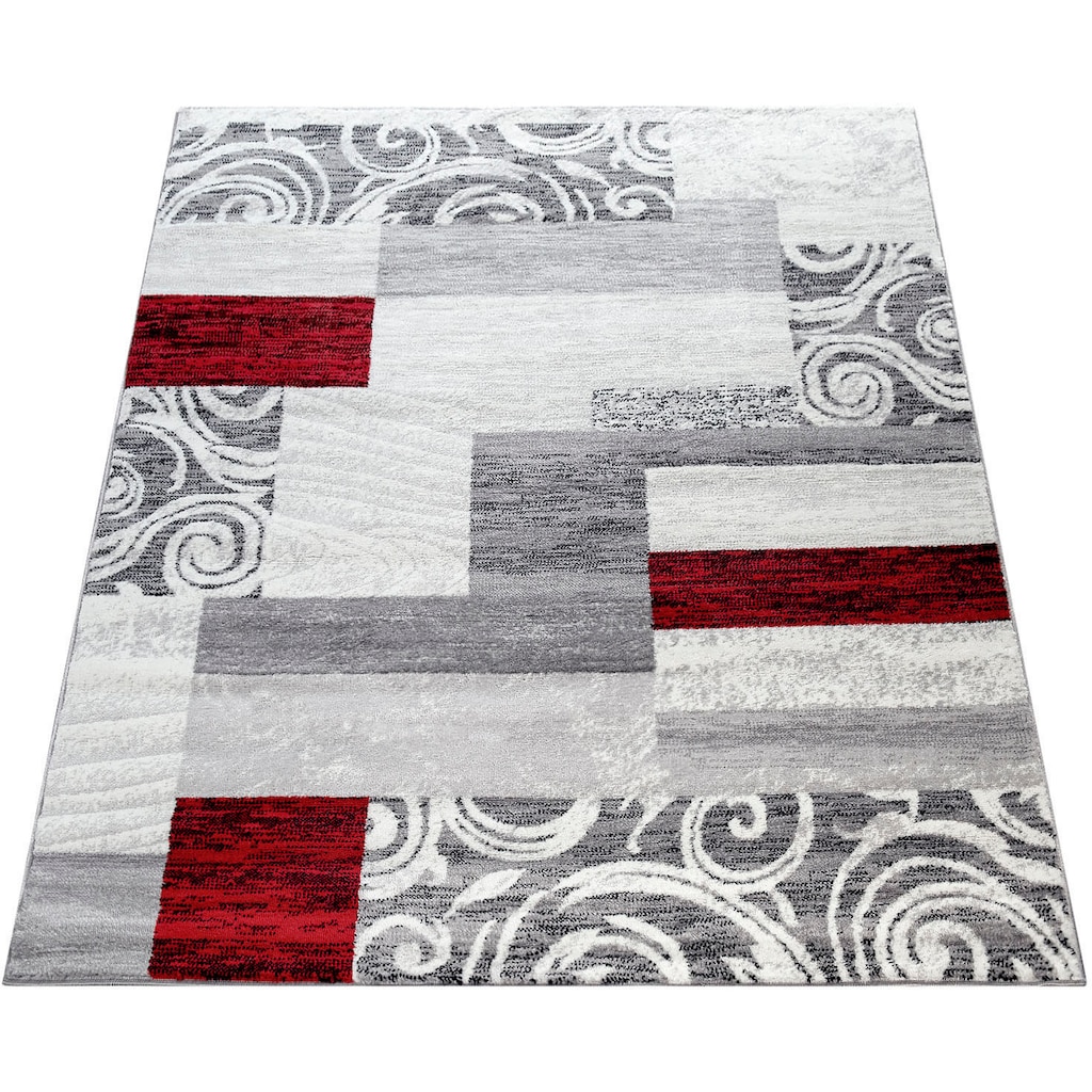 Paco Home Teppich »Sinai 053«, rechteckig, Kurzflor, Patchwork Design, mit Ornamenten