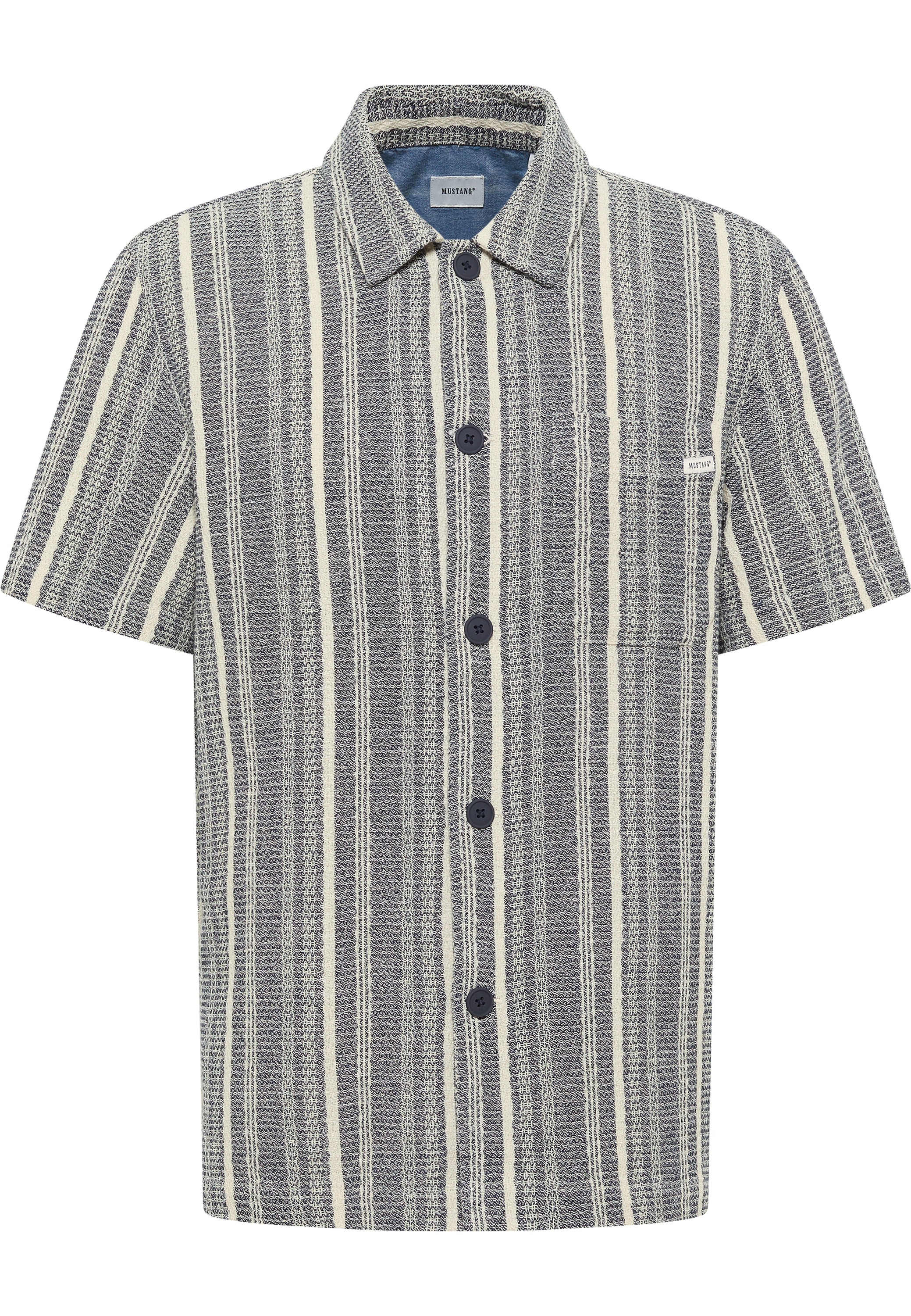 MUSTANG Kurzarmhemd "Herren Style Holiday" günstig online kaufen