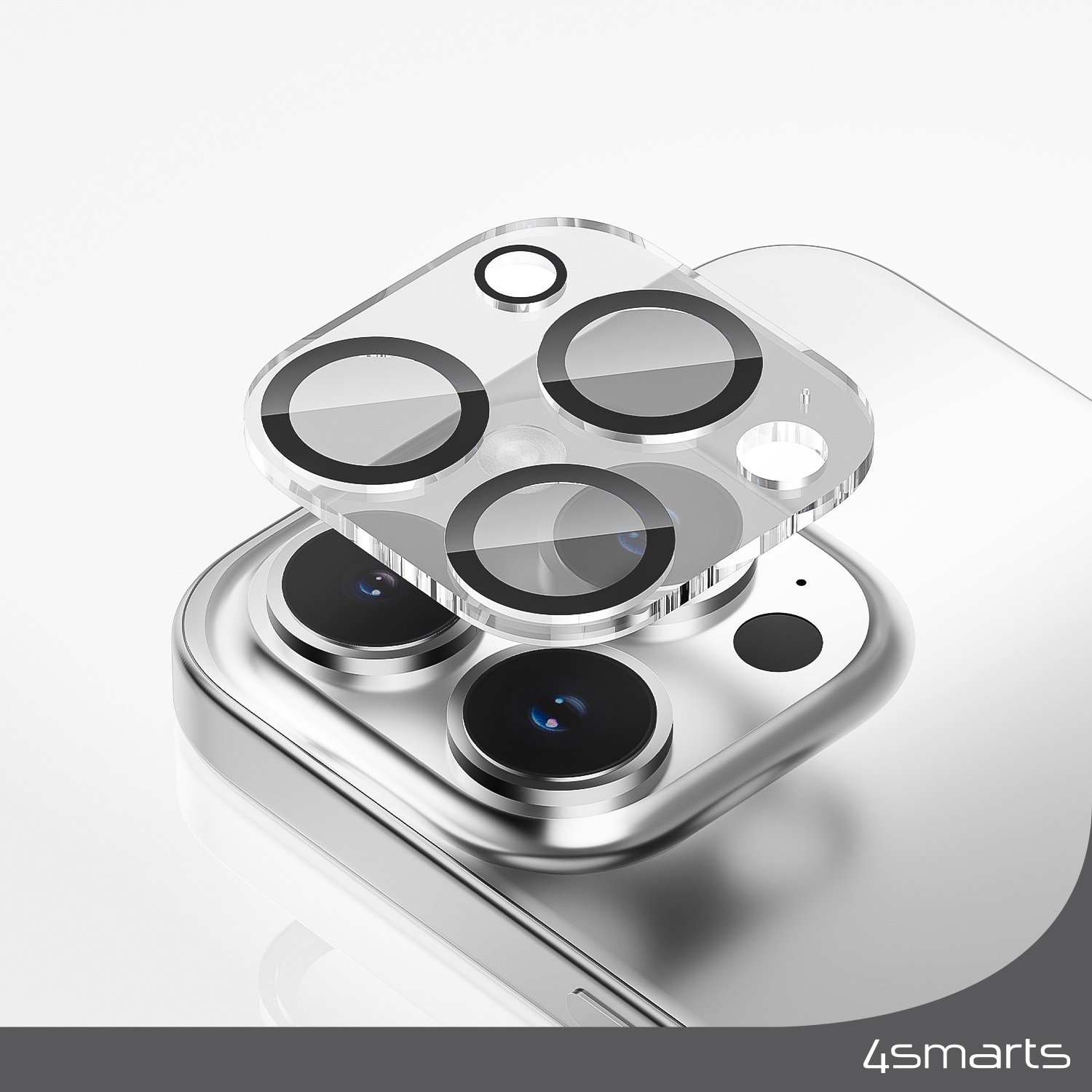 4smarts Displayschutzglas »Second Glass mit Montagerahmen«, für Apple iPhone 15 Pro