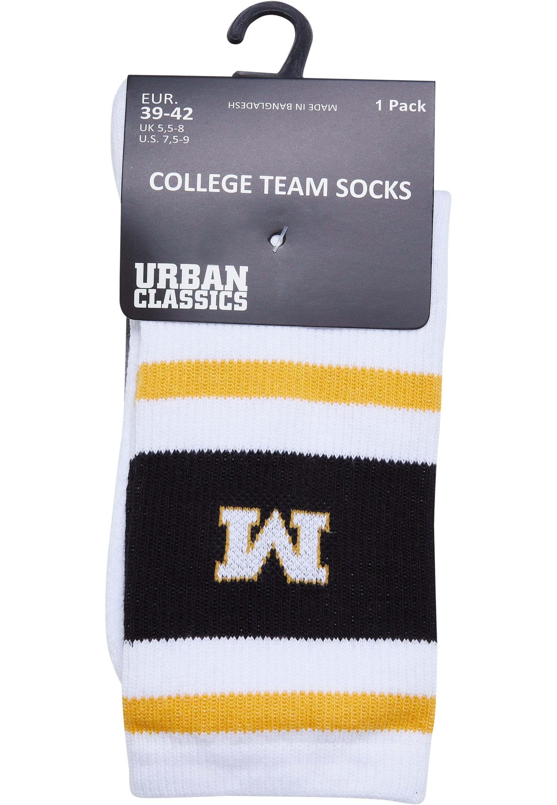 URBAN CLASSICS Basicsocken »Urban Classics Unisex College Team Socks«, (1 Paar)
