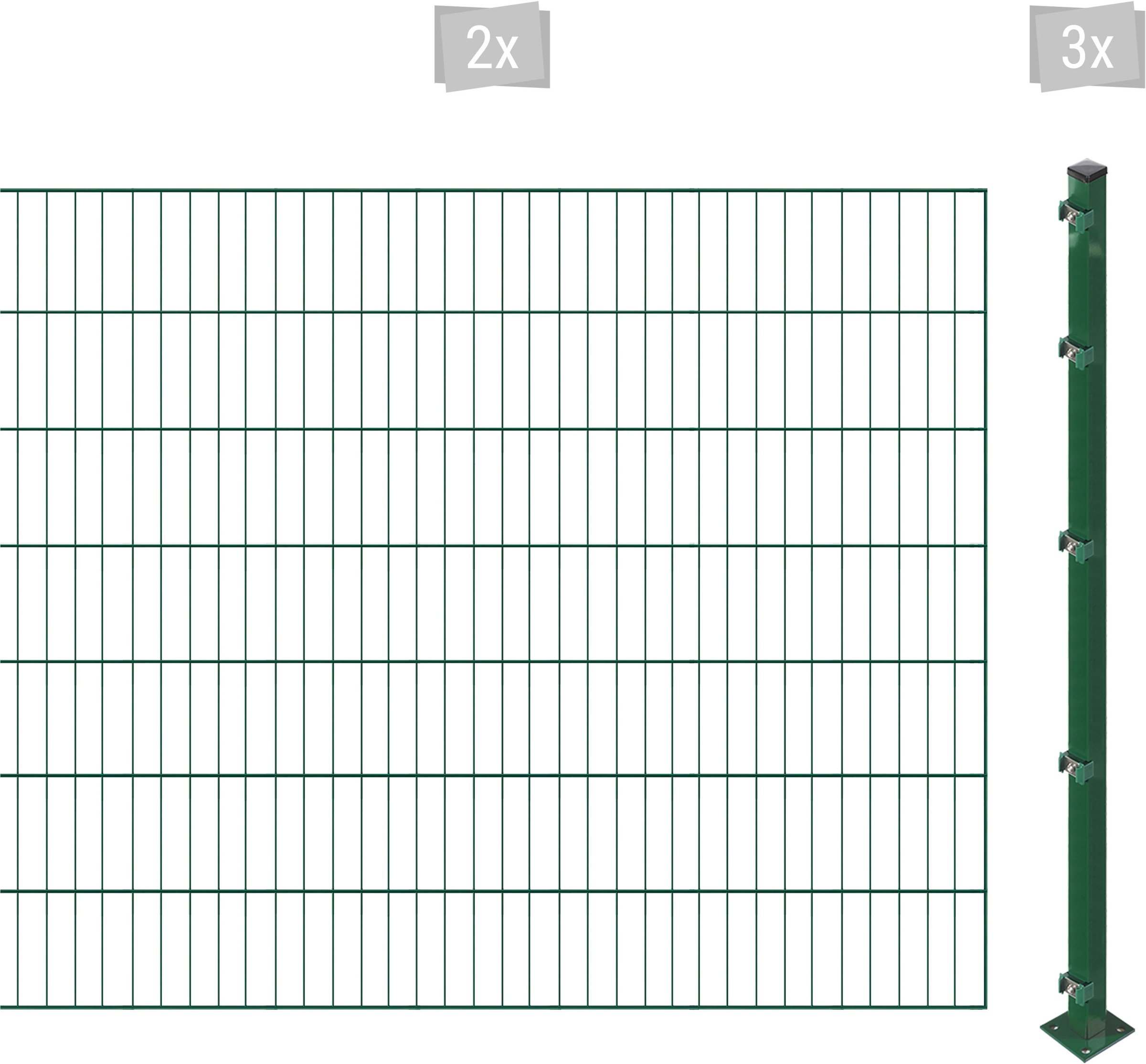 Arvotec Einstabmattenzaun »ESSENTIAL 140 zum Einbetonieren«, Zaunhöhe 140 cm, Zaunlänge 2 - 60 m