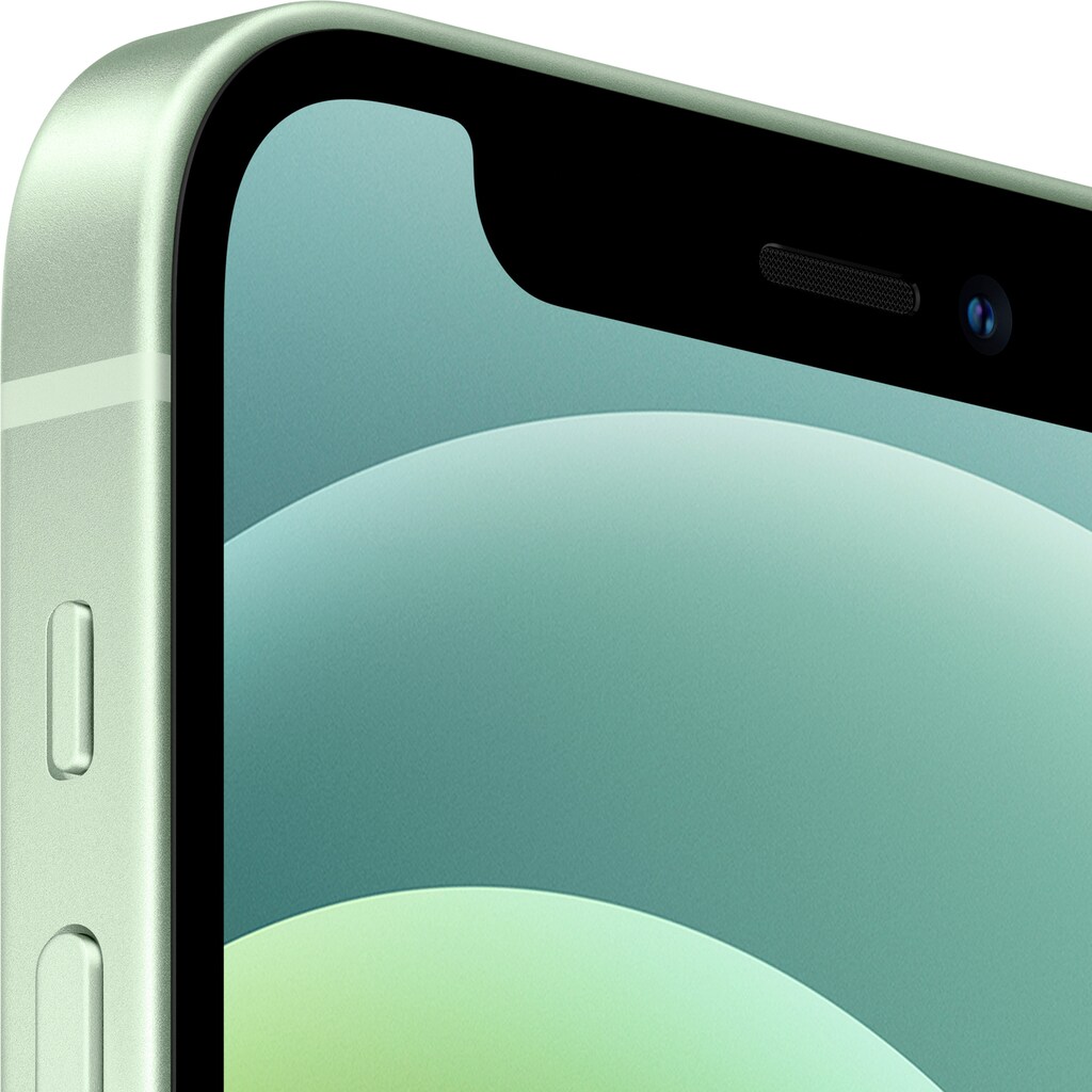 Apple Smartphone »iPhone 12 mini«, grün, 13,7 cm/5,4 Zoll, 64 GB Speicherplatz, 12 MP Kamera, ohne Strom Adapter und Kopfhörer, kompatibel mit AirPods, Earpods