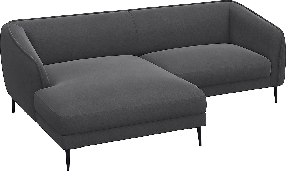 FLEXLUX Ecksofa "Belle Designsofa, bequem durch Kaltschaum im Sitz, OTTOs C günstig online kaufen