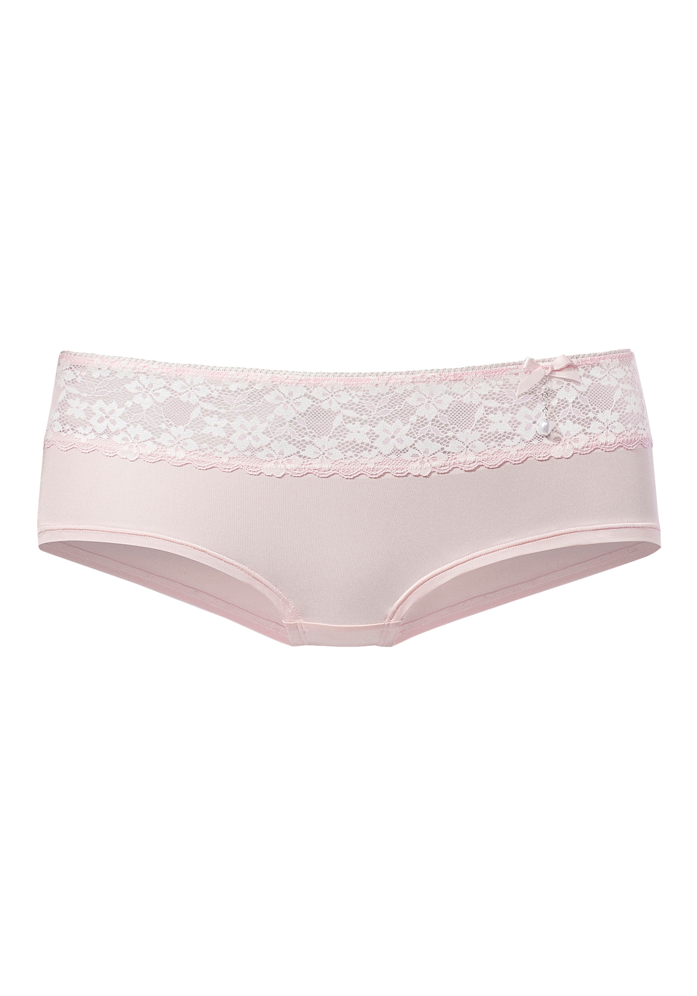 LASCANA Panty, mit extravagantem Perlenaccessoire