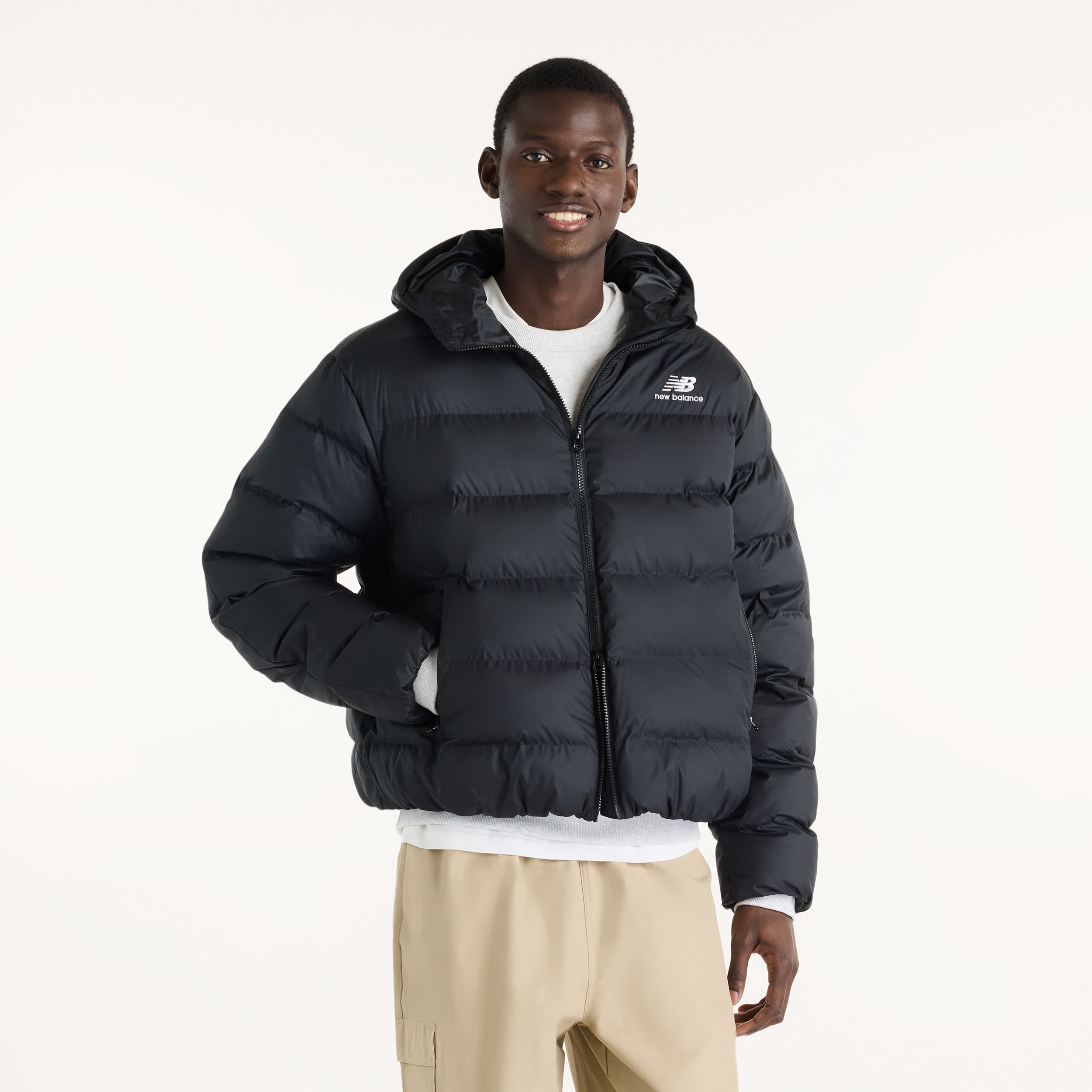 New Balance Steppjacke "BOSTON PUFFER JACKET" mit sportlichem Stil, leichtes Tragegefühl, auch in großen Größen