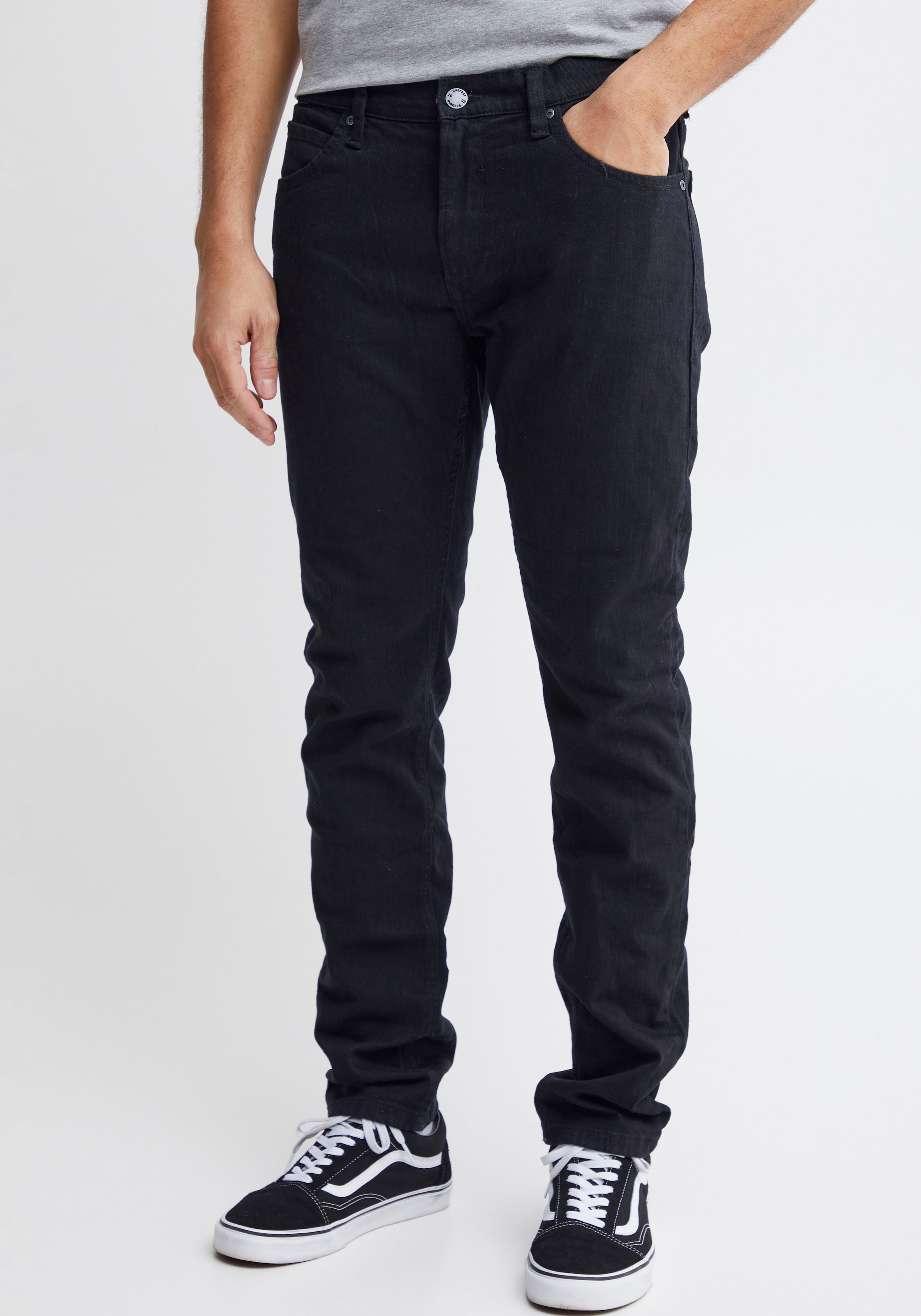 Blend 5-Pocket-Jeans "BHTWISTER-NOOS" aus Baumwolle und Elasthan, Slim Fit, knöchellang, mit Reißverschluss