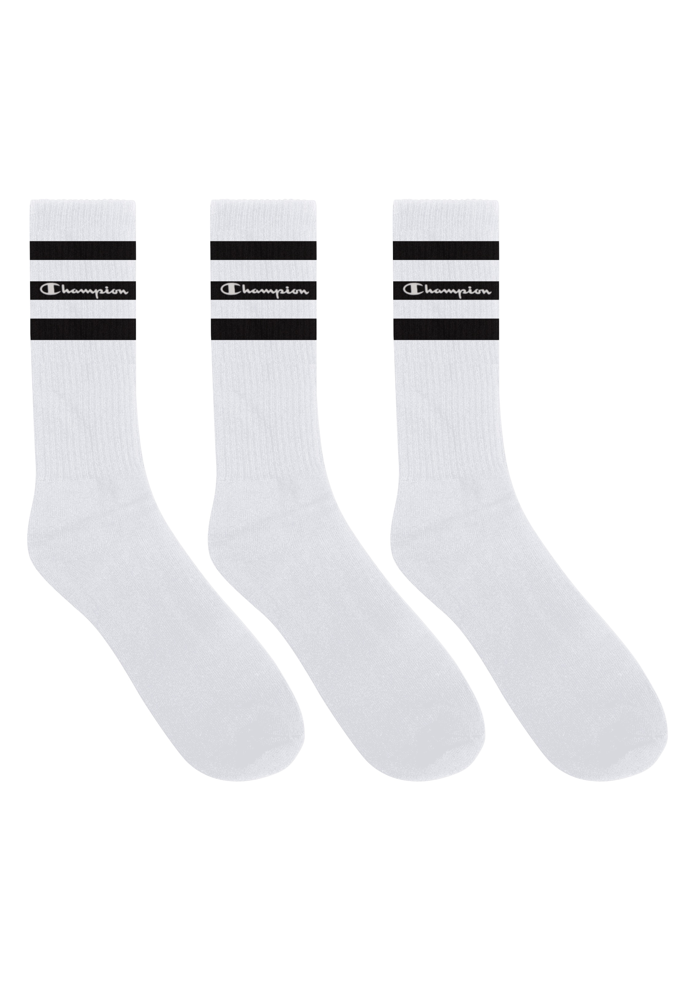 Champion Tennissocken "Seasonal Crew Socks" Packung, 3 Paar tlg. 3er-Pack, über dem Knöchel endende Schaftlänge, mit Logoschriftzug