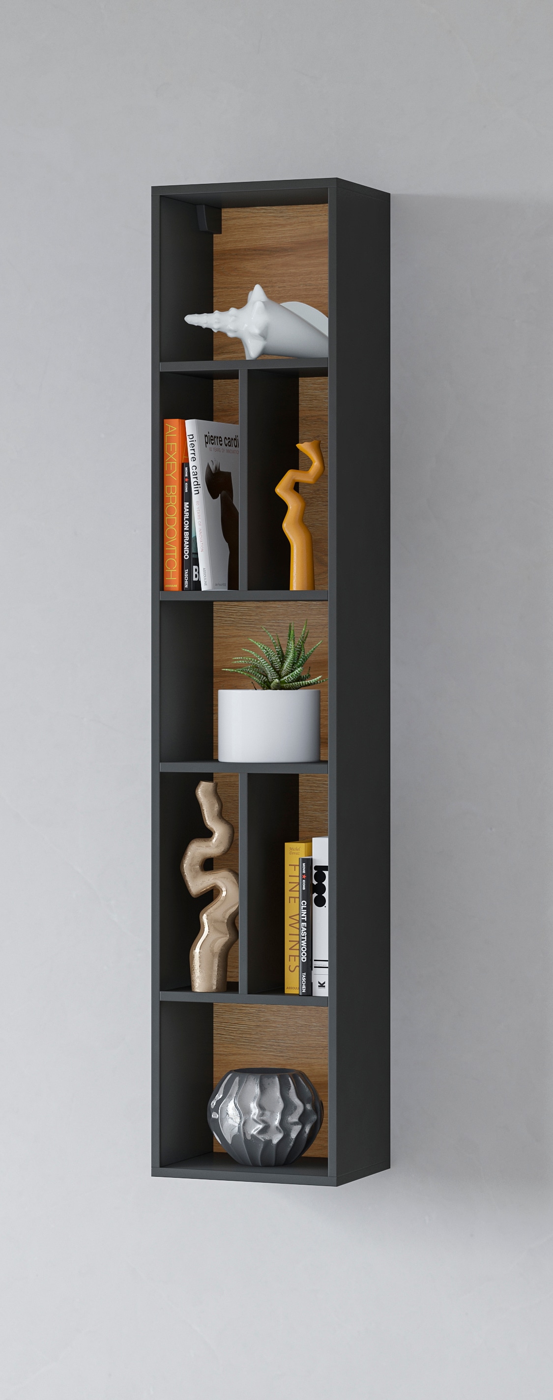 OTTO home Wandregal "Toledo,Höhe 159 cm stilvolle Bücherregal, viel Staurau günstig online kaufen