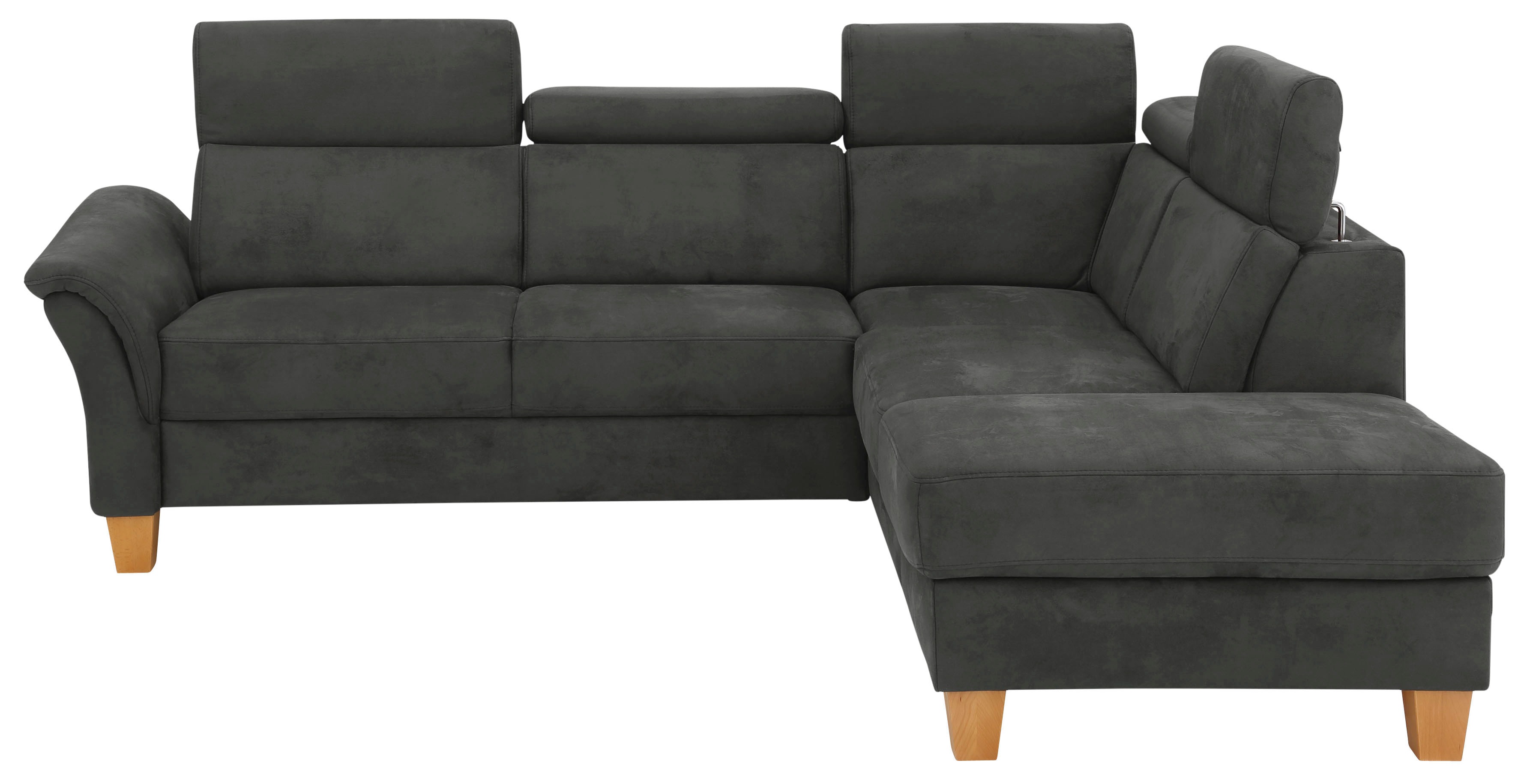 OTTO home Ecksofa "Conville L-Form" Federkern, wahlweise mit Schlaffunktion und Bettkasten bzw. Stauraum