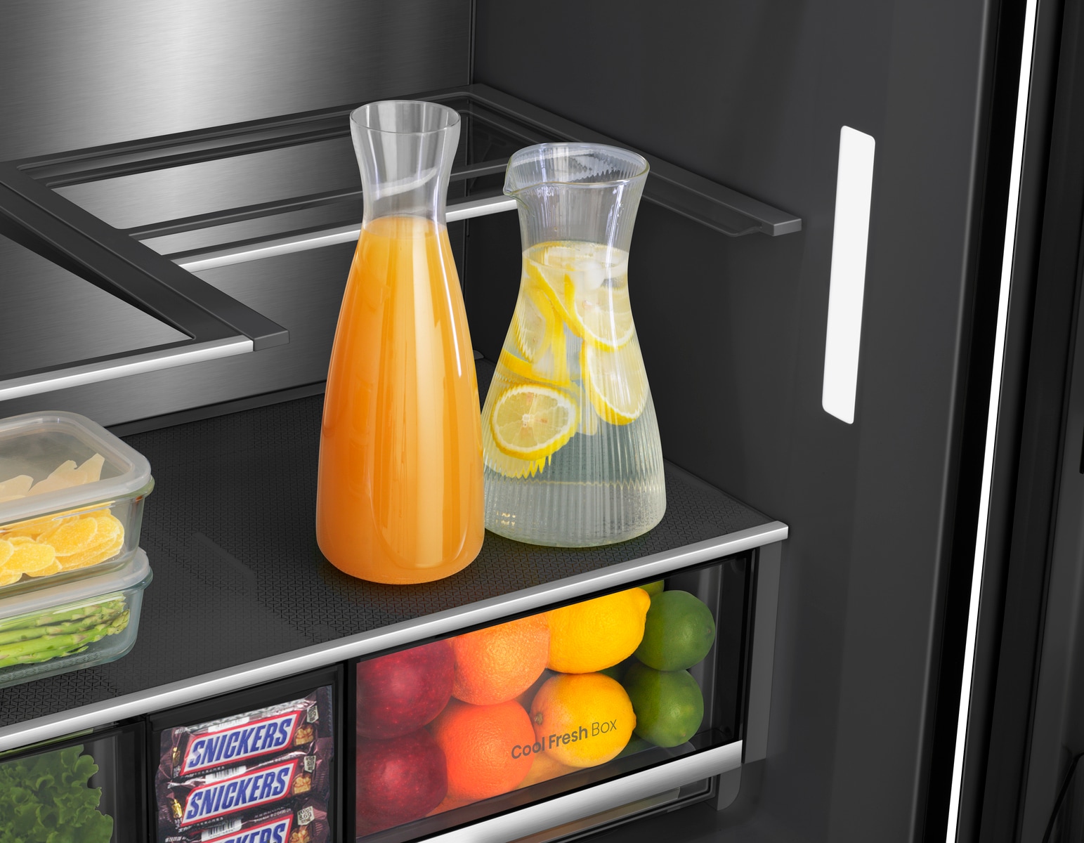 Hisense Multi Door »RQ600P7SKE« 179 cm hoch 91,4 cm breit PureViewDoor - immer sehen was im Kühlschrank ist