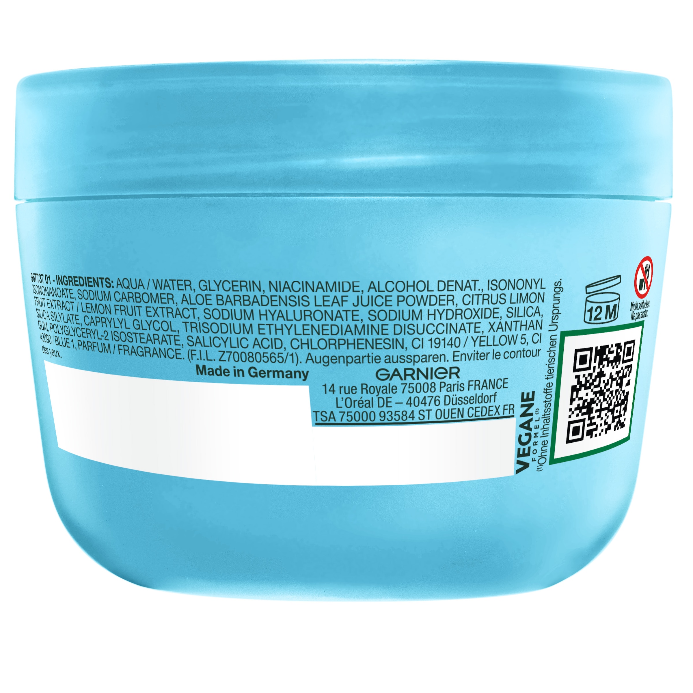 GARNIER Feuchtigkeitscreme »FRESH & PLUMP HYALURON SORBET CREME« für einen ebenmäßigen Hautton