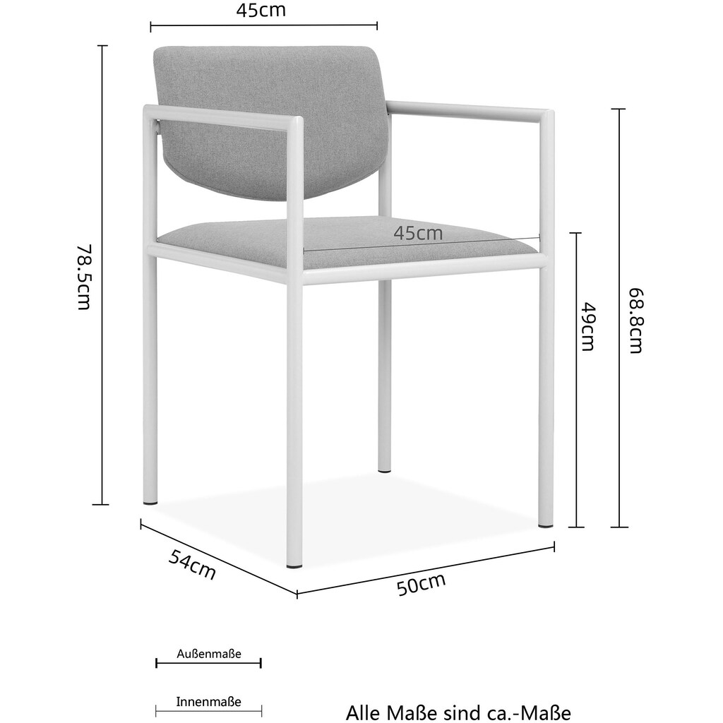 LeGer Home by Lena Gercke Esszimmerstuhl »Noelia«, Feinstruktur