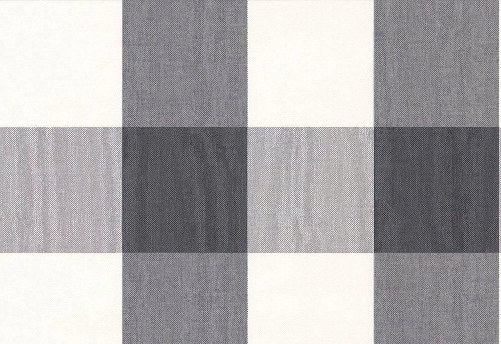 living walls Vliestapete "Black & White" geometrisch grafisch kariert leicht strukturiert Textil Tapete Modern Tapeten Wohnzimmer Schlafzimmer Küche Flur Design