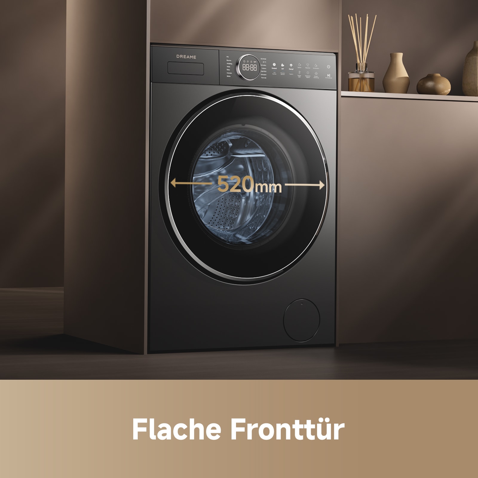 Dreame Waschmaschine »DWF09M70DAEU« 9 kg 1400 U/min Automatikpflege, Hygieneprogramm, Inverter-Motor