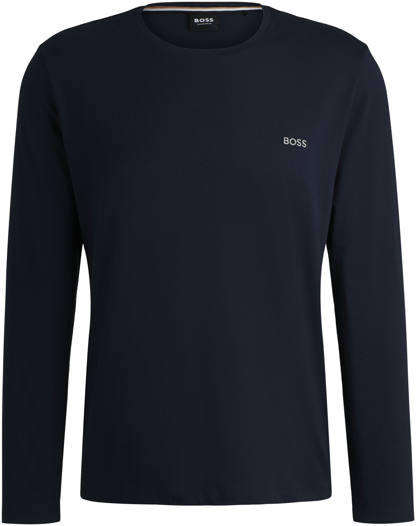 BOSS Langarmshirt »Mix&Match LS-Shirt R«, mit BOSS Stickerei auf der Brust