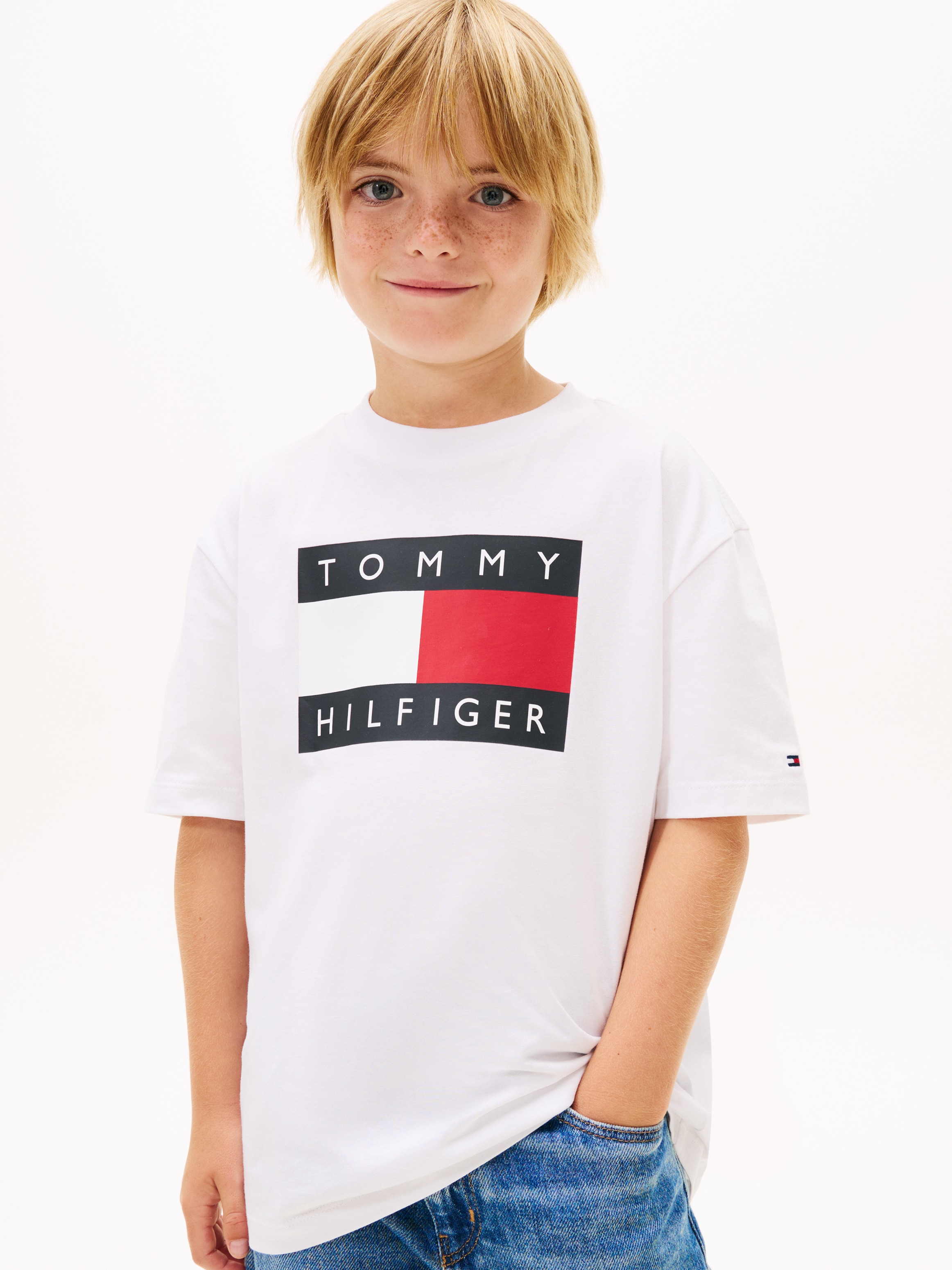 Tommy Hilfiger T-Shirt Regular fit, für Kinder bis 16 Jahre, Print