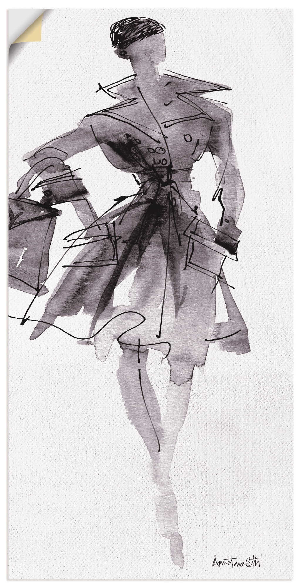 Artland Wandbild »Mode Skizzenbuch als (1 Alubild, BAUR Poster VII«, St.), | Wandaufkleber Mode, Größen versch. in kaufen Leinwandbild, oder