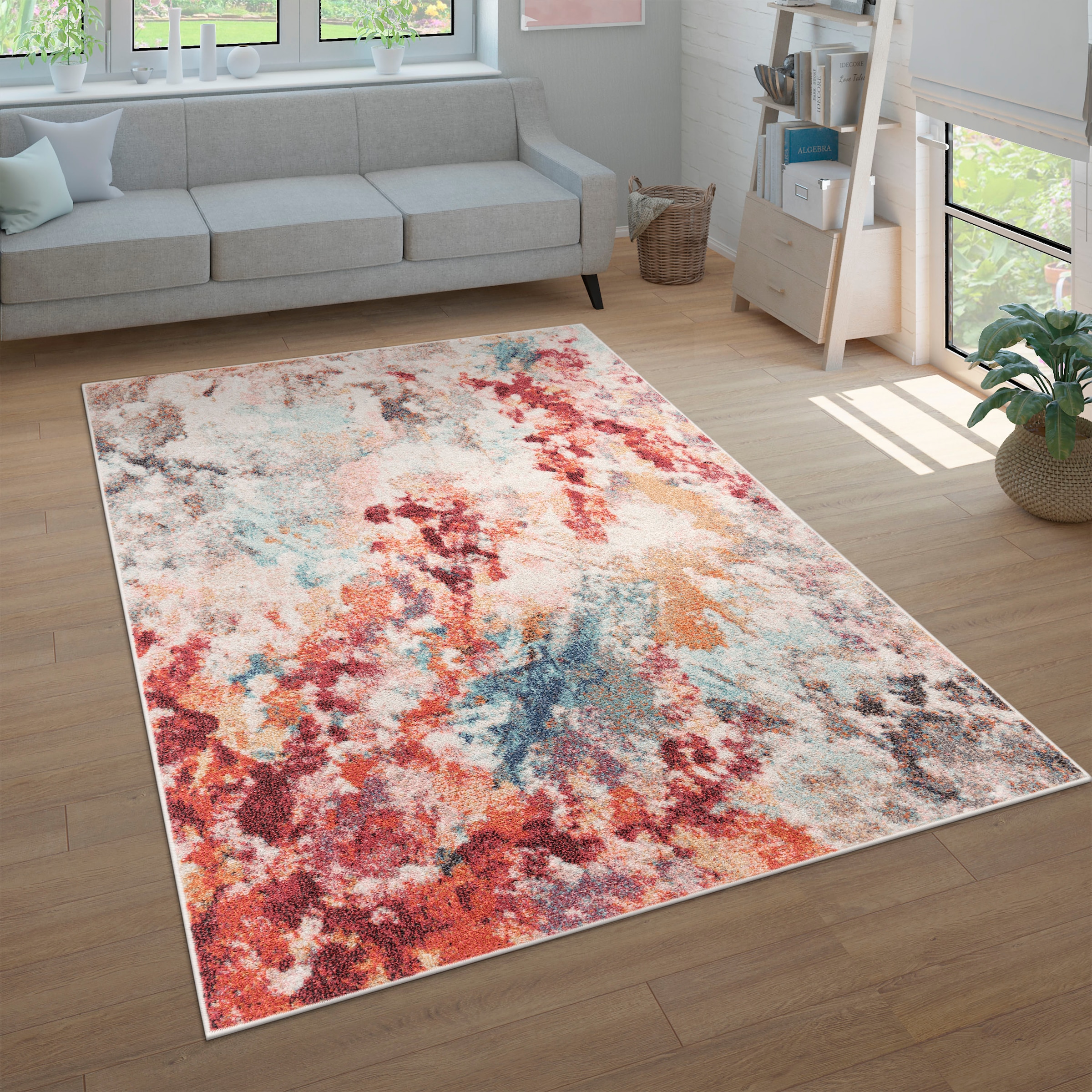 Paco Home Teppich "Ryan 932" rechteckig 12 mm Höhe Kurzflor, modernes abstr günstig online kaufen