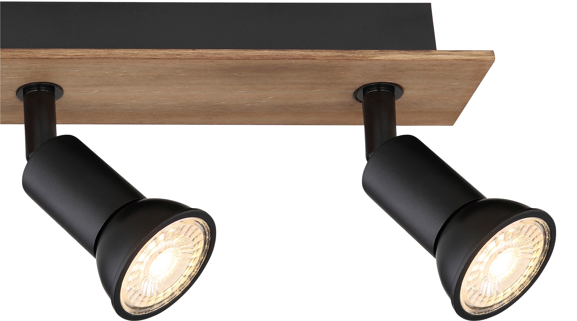 GLOBO LIGHTING Deckenspot »DREW« GU10 1 Stk. Strahler Holz/Schwarz, GU10