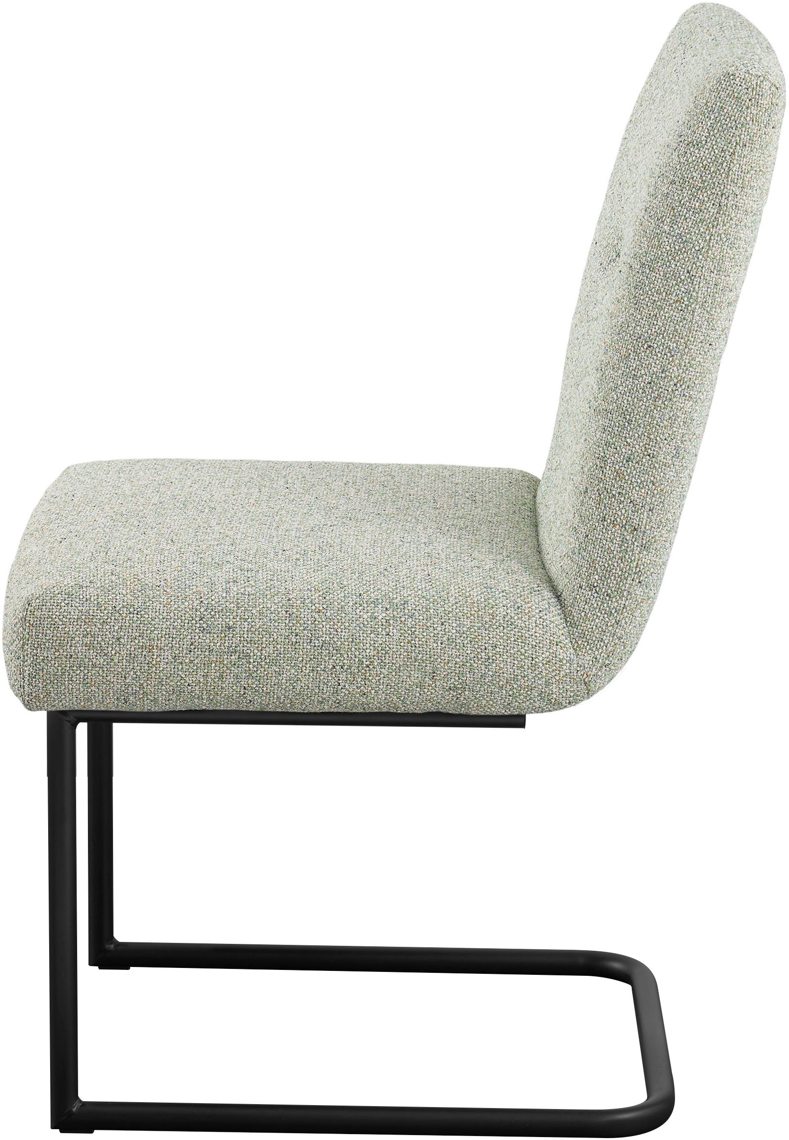 set one by Musterring Esszimmerstuhl »Tracy«, Webstoff, 2er-Set, Freischwingergestell schwarz, Sitz aus Webstoff, B52 x T65 cm