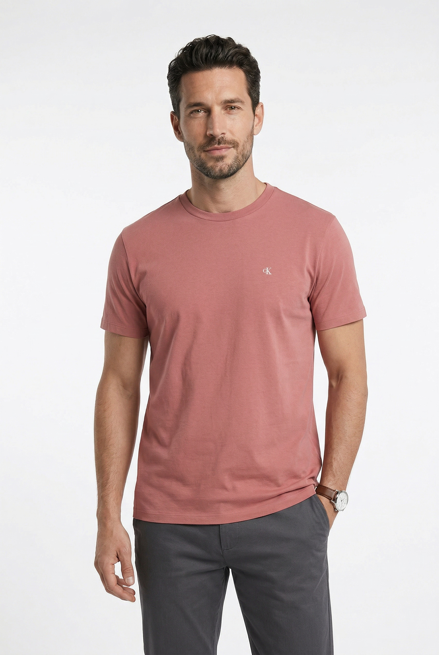Calvin Klein Jeans T-Shirt "CLASSIC MONOGRAM" regular fit, Rundhalsausschnitt