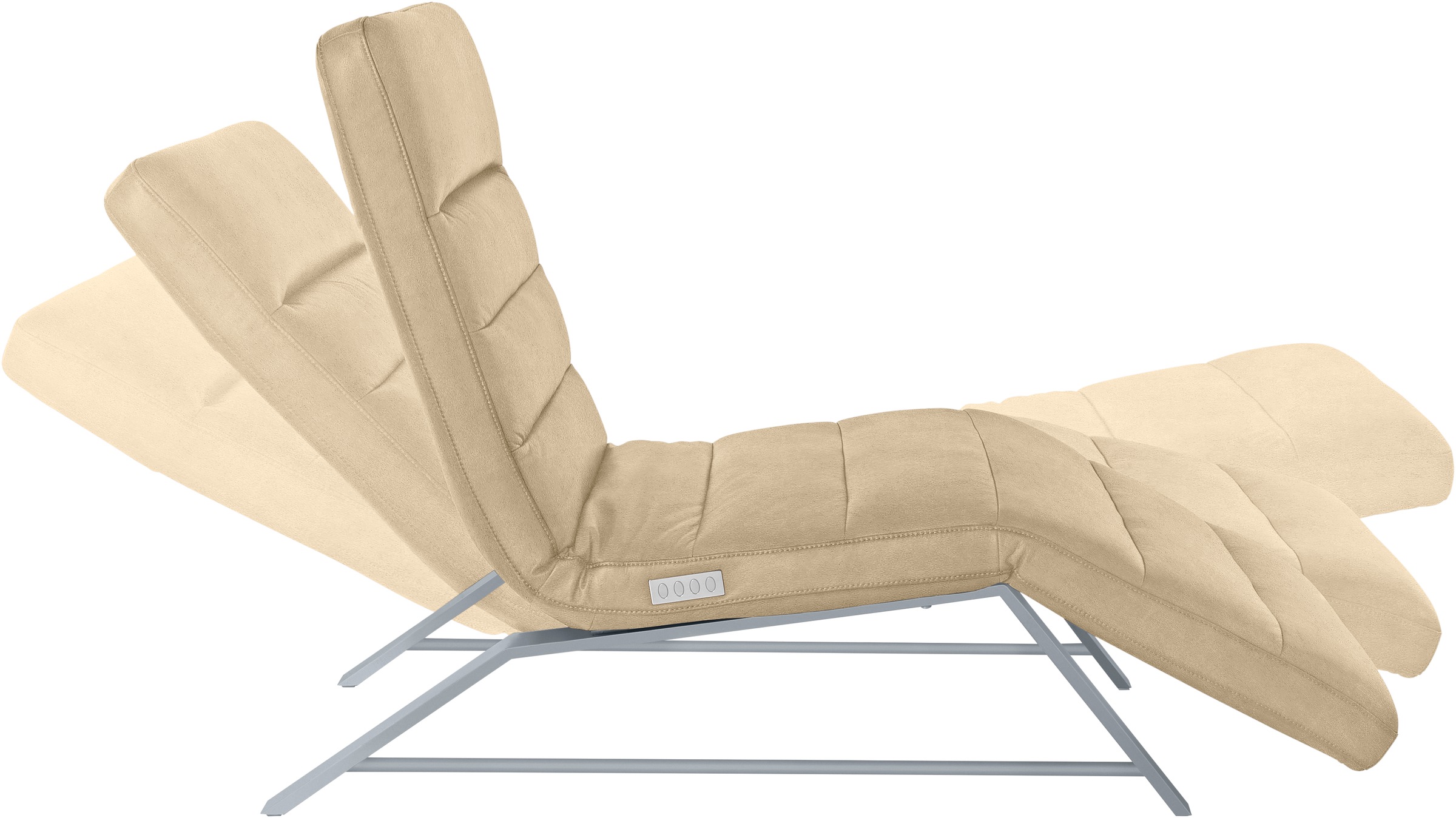 W.SCHILLIG Relaxliege »daily dreams«, Funktionsliege wahlweise mit Motor, Gestell matt, Breite 65 cm