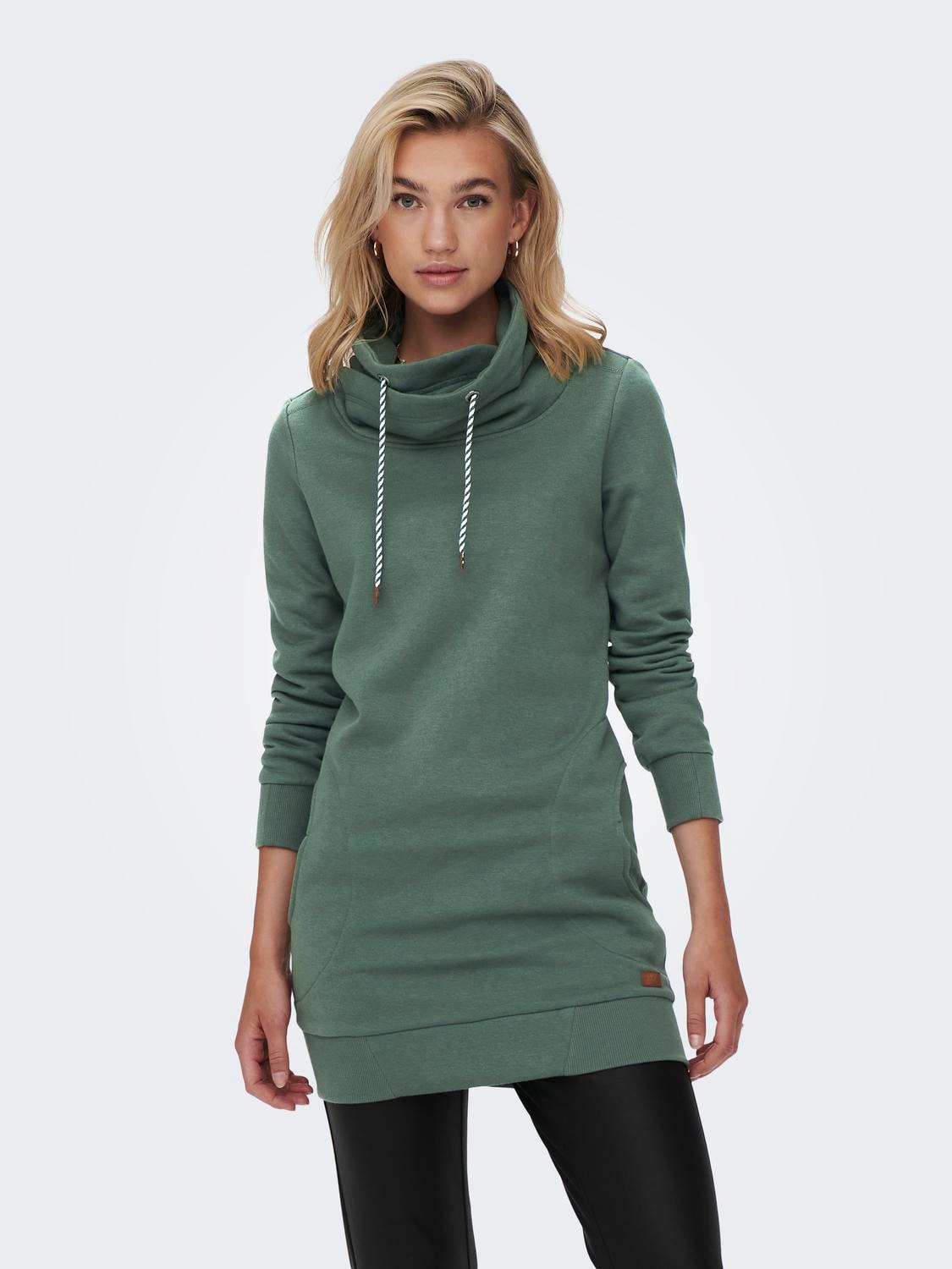 ONLY Sweatshirt "ONLBETTE L/S LONG HIGH NECK SWT" günstig online kaufen