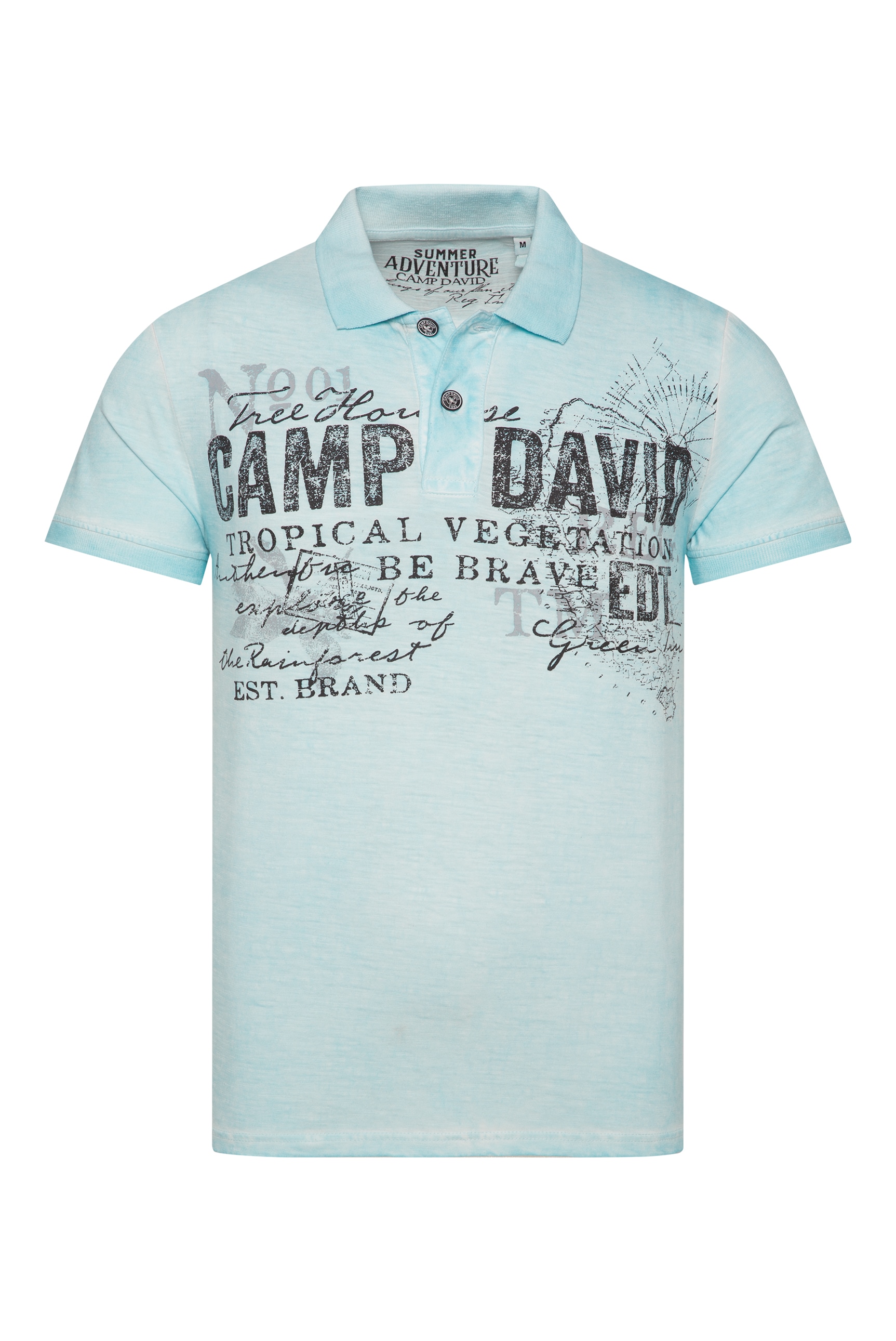 CAMP DAVID Poloshirt, aus Baumwolle