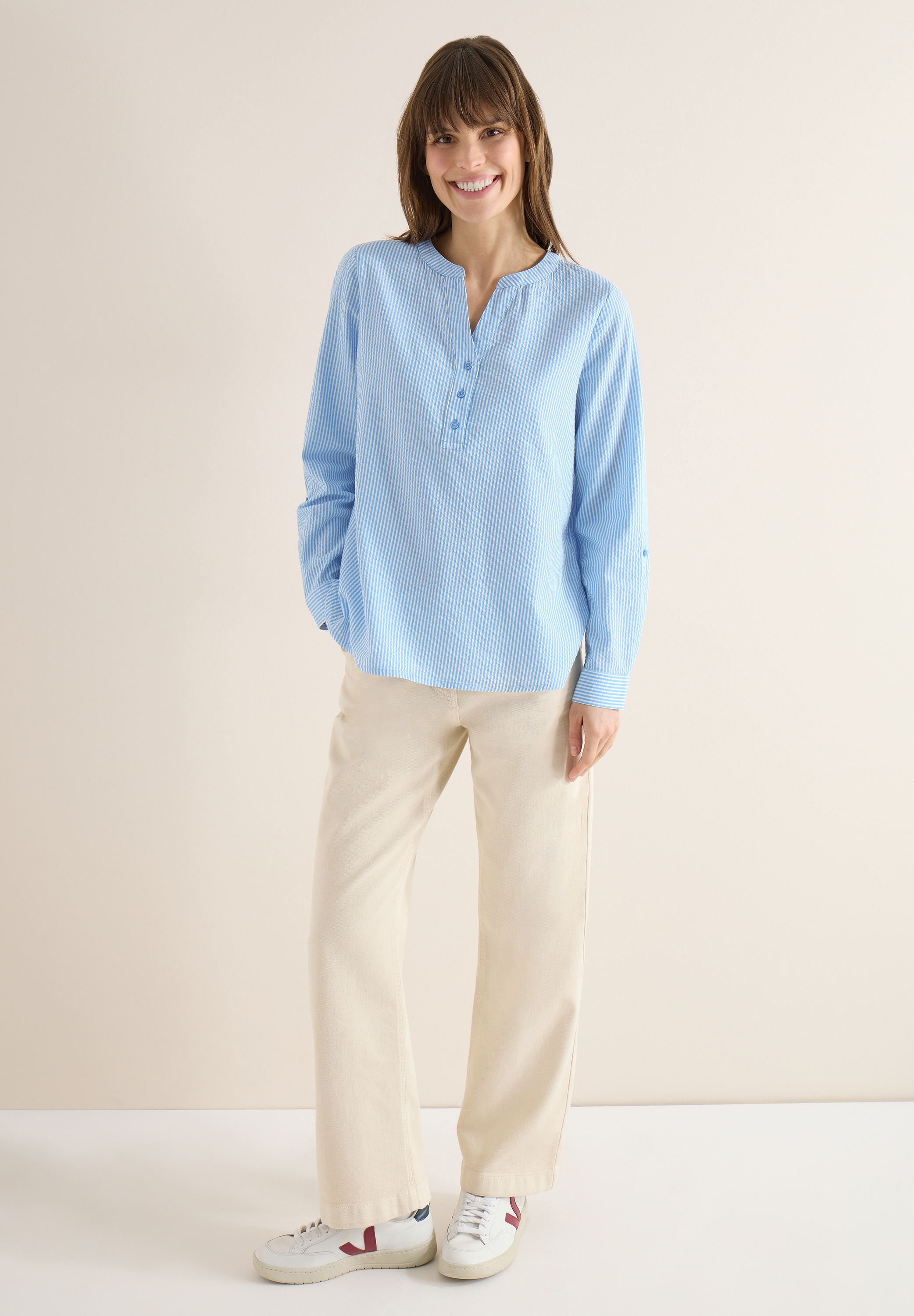 Cecil Langarmbluse Knopf