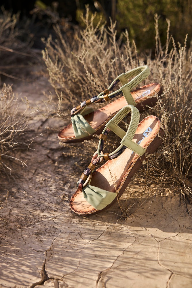 Rieker Sandale  Sommerschuh, Urlaubsschuh, Fersenriemchen mit Gummizug