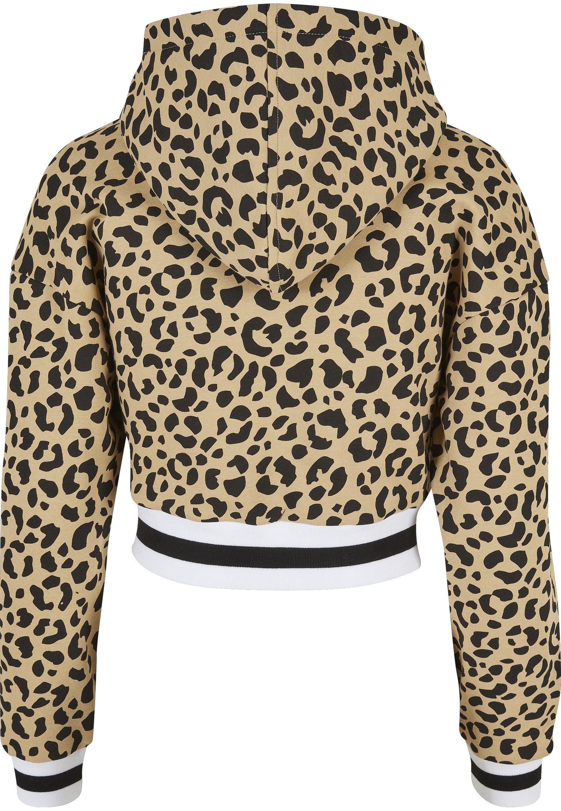URBAN CLASSICS Kapuzensweatshirt »Urban Classics Damen Ladies Short AOP College Hoody«, 1 Stk.
