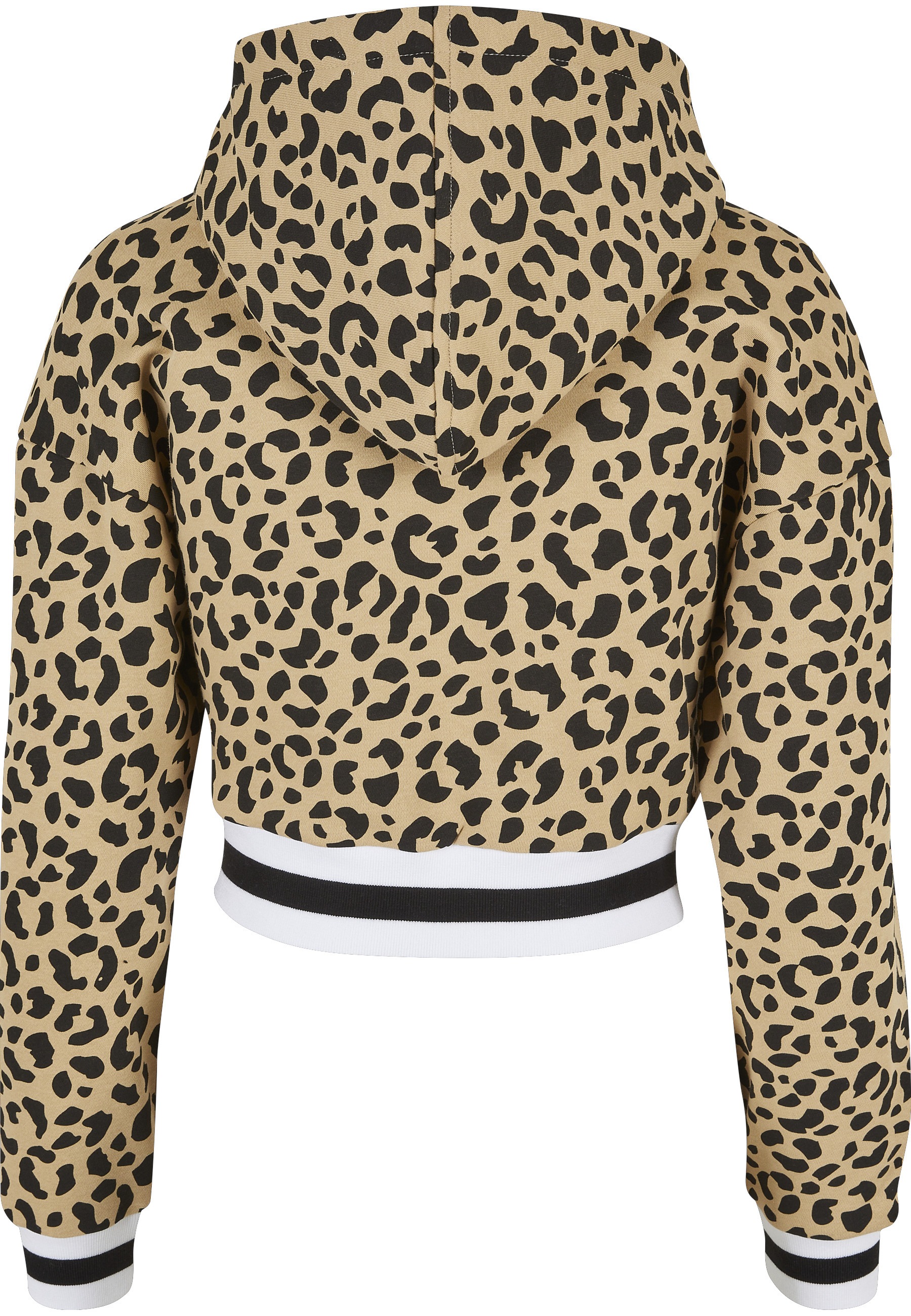 URBAN CLASSICS Kapuzensweatshirt "Urban Classics Damen Ladies Short AOP Col günstig online kaufen