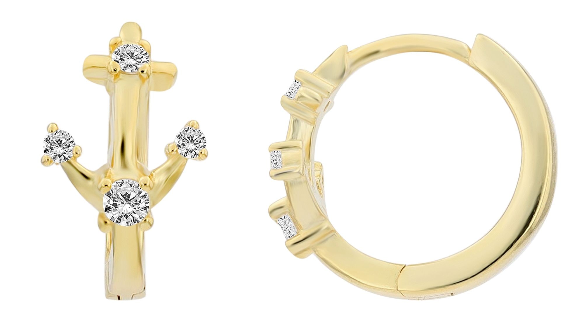 Adelia´s Klappcreolen »Damen Ohrringe – Klappcreole aus 925 Silber« Zum Verschenken – ideal zum Jubiläum