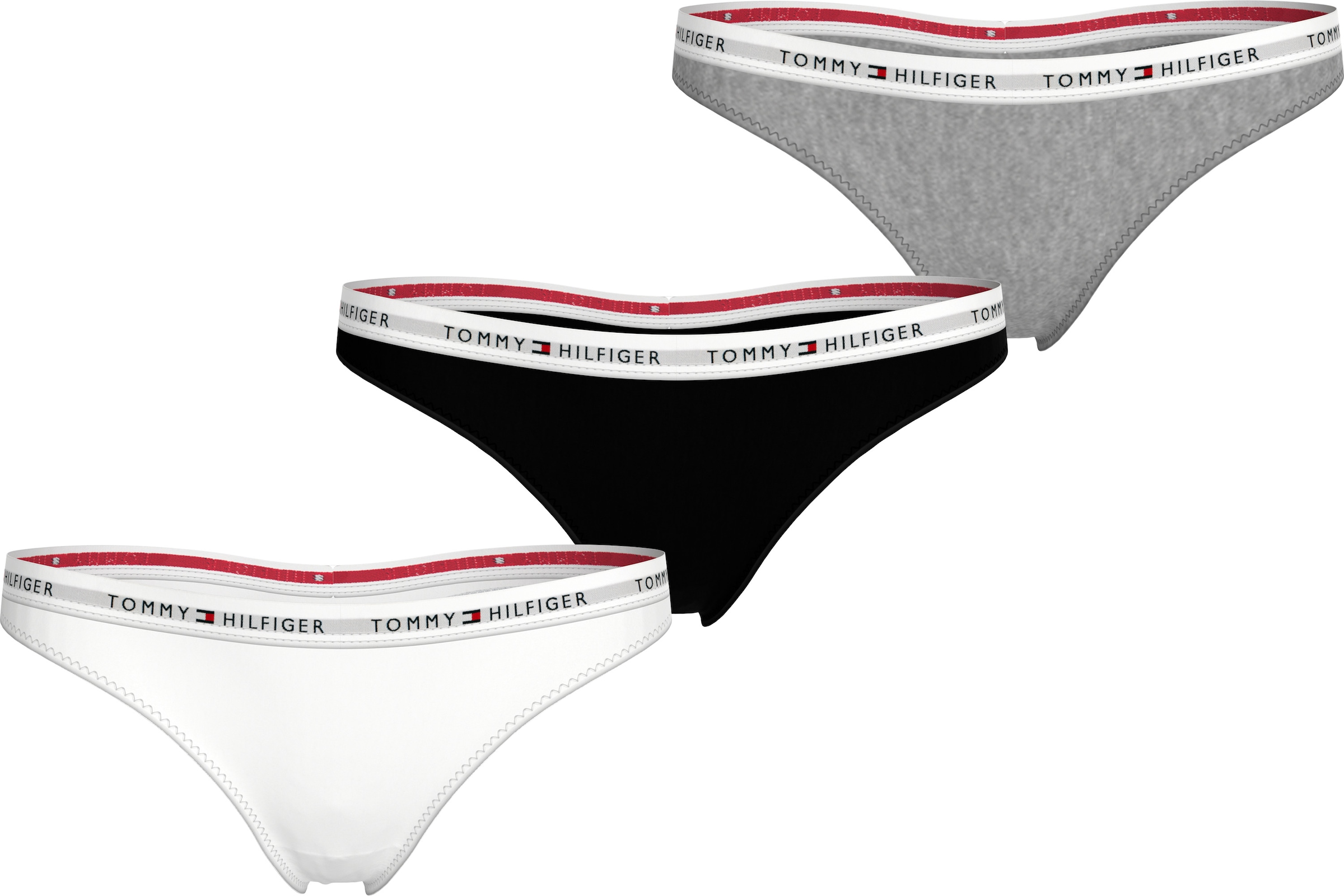 Tommy Hilfiger Underwear Slip, (Packung, 3 St., 3er), mit Logobund