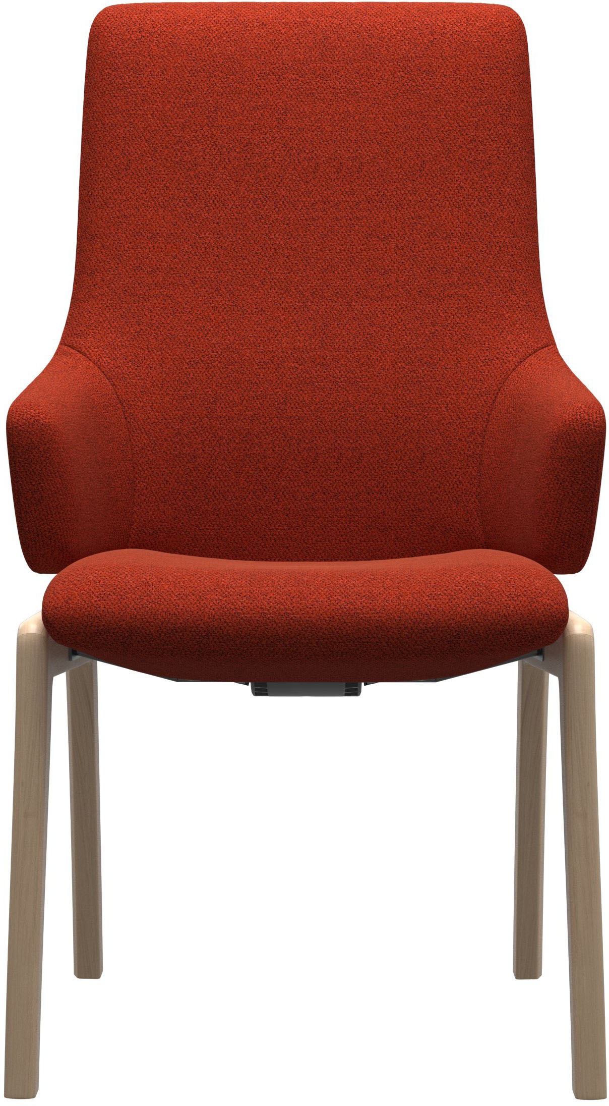 Stressless® Polsterstuhl »Laurel«, ROHLEDER Stoff Q2 FARON, High Back mit Armlehne, Größe L, mit abgerundeten Beinen in Eiche