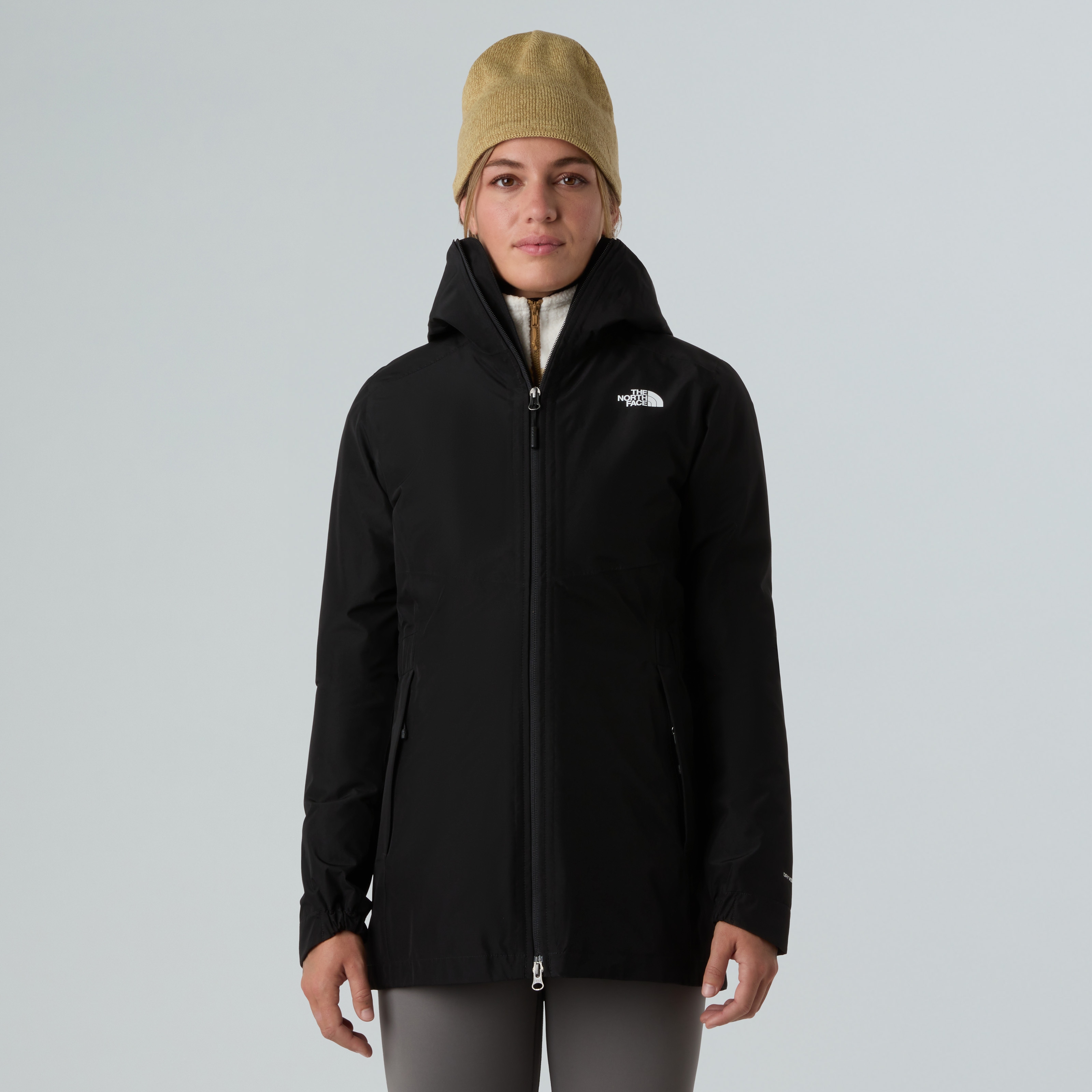 The North Face Funktionsmantel "W HIKESTELLER PARKA SHELL JACKET" mit verstellbarer Kapuze, mit Reißverschlusstaschen