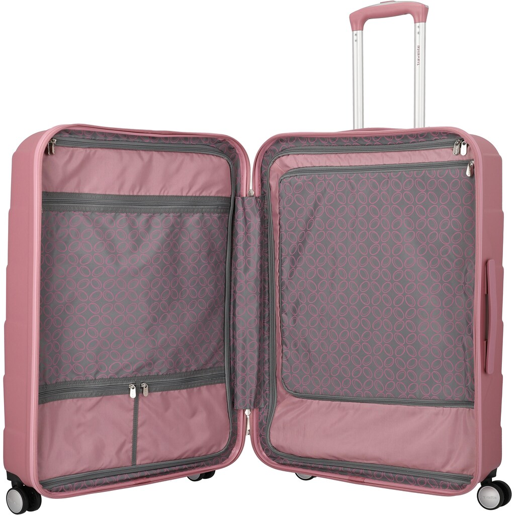 travelite Trolleyset »Kalisto, rose«, (3 tlg.), mit Volumenerweiterung;