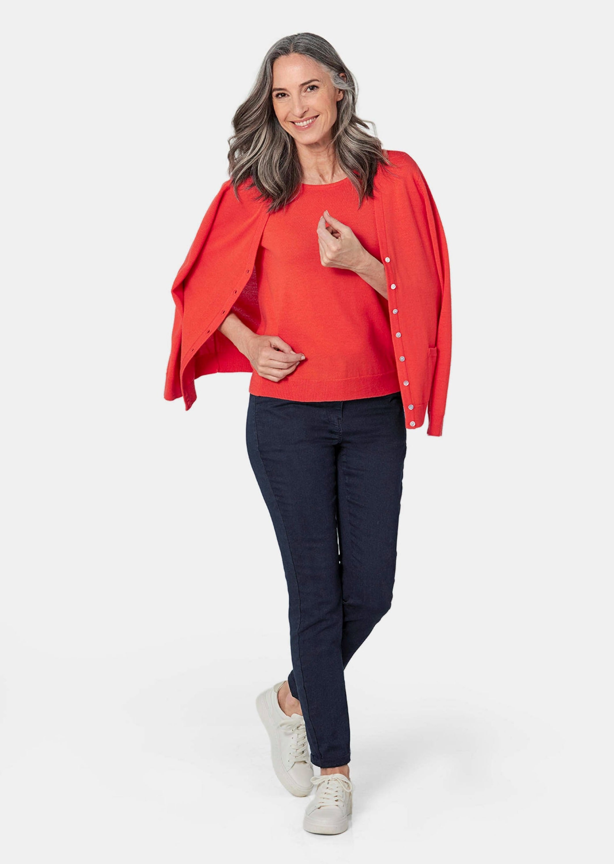 GOLDNER Strickpullover »Strickset Strick-Twinset aus Merino-Schurwolle«