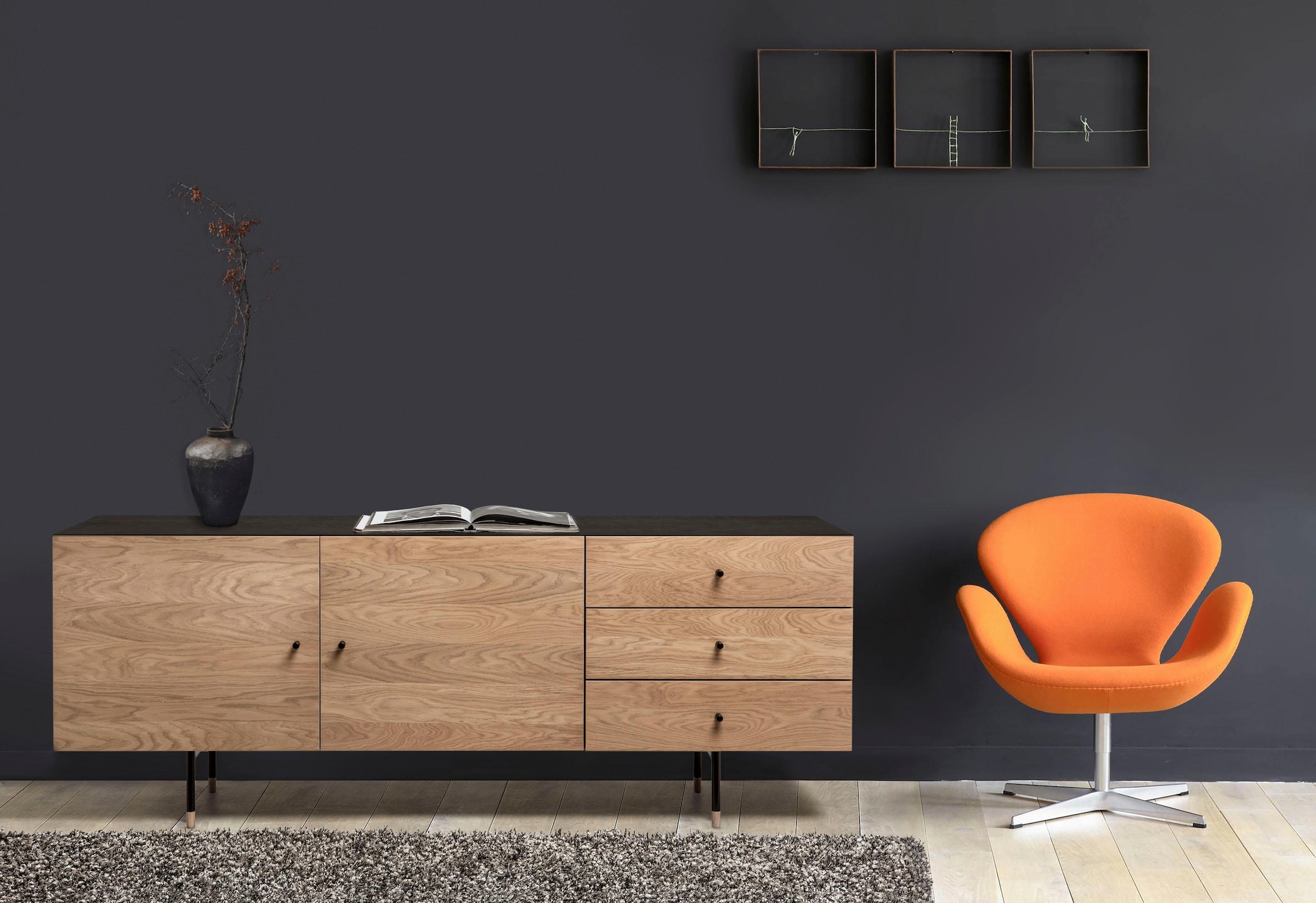 Woodman Sideboard "Daniel", Kommode mit Soft-Close-Funktion, Breite 180 cm, günstig online kaufen