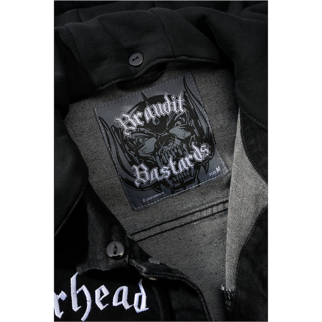 Brandit Jeansjacke »Brandit Herren Motörhead Cradock Denimjacket«, (1 St.), mit Kapuze