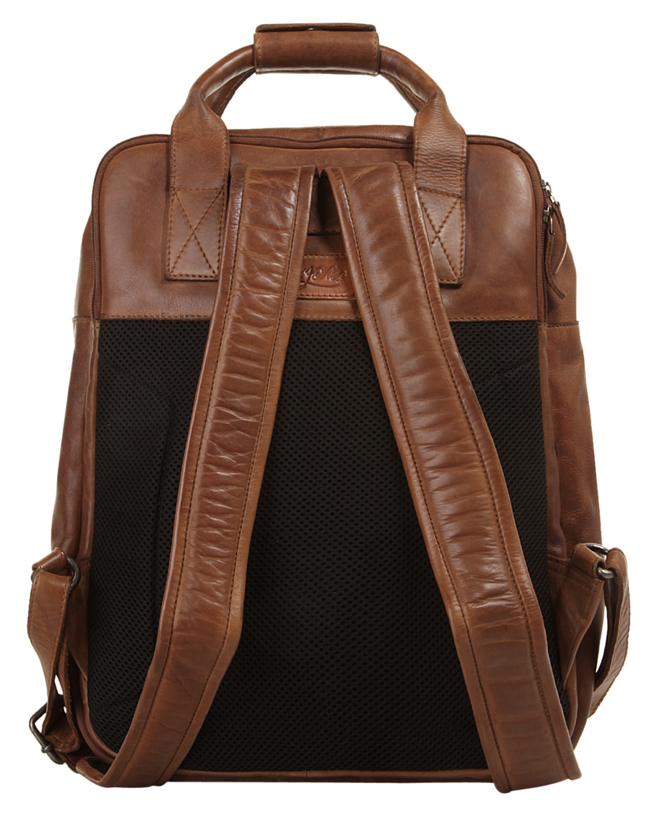 X-Zone Laptoprucksack, echt Leder