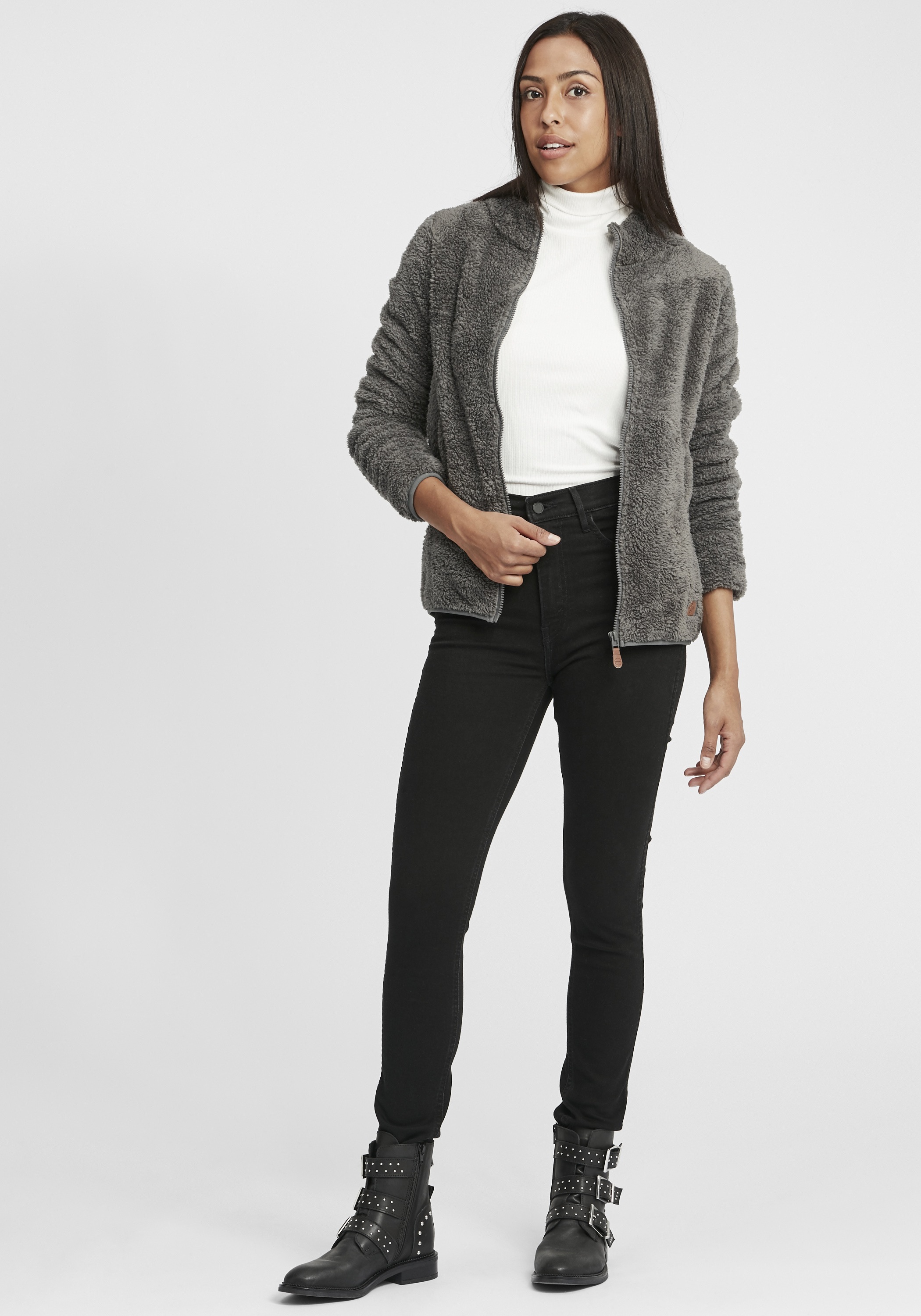 Thumbnail - OXMO Kapuzenfleecejacke "Sweatjacke OXTelsa"