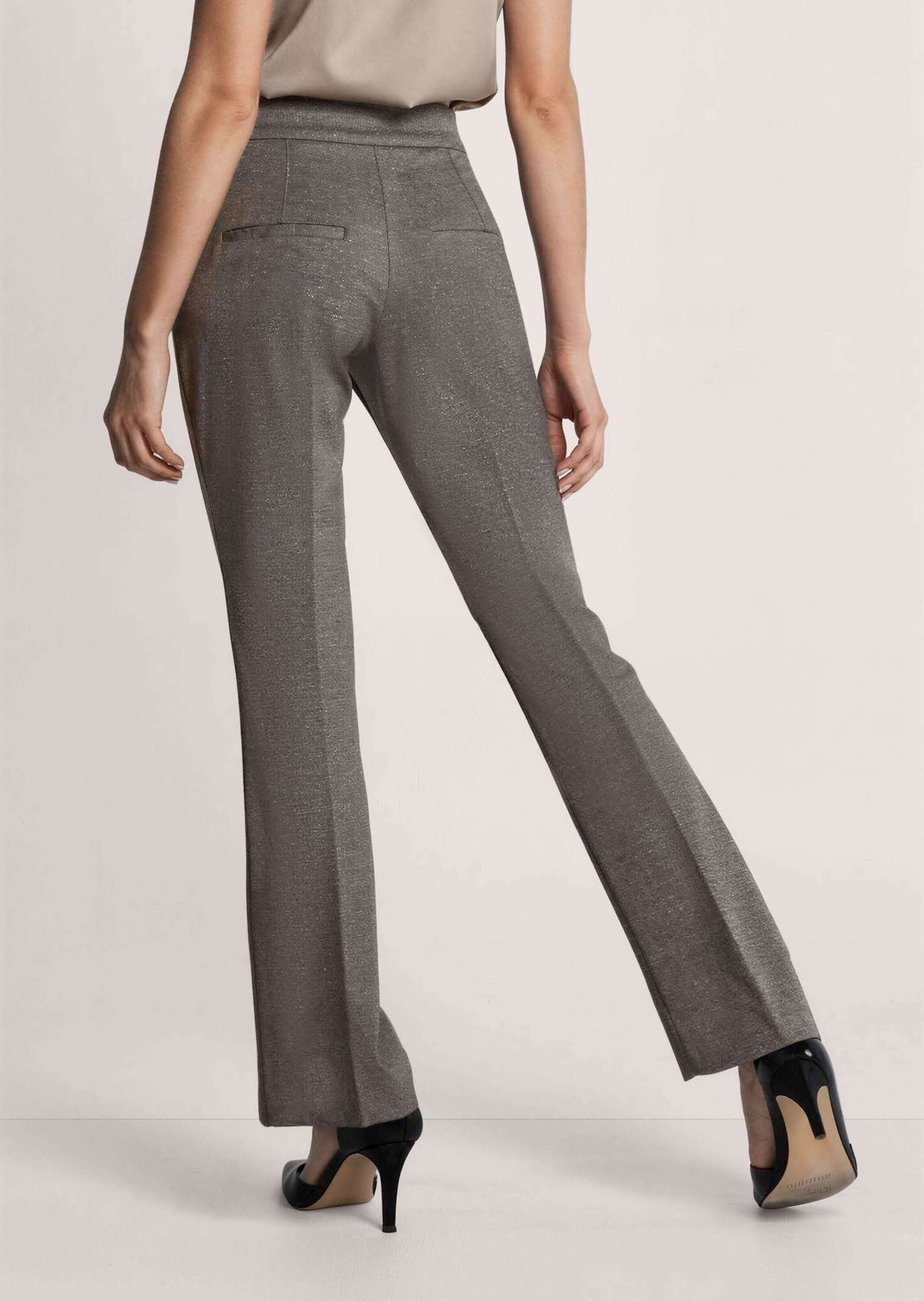 MADELEINE Jerseyhose »Hose Bootcut-Jerseyhose mit Glanzeffekt«