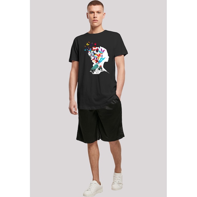 F4NT4STIC T-Shirt »Schmetterling Silhouette LONG TEE«, Keine Angabe ▷ für |  BAUR